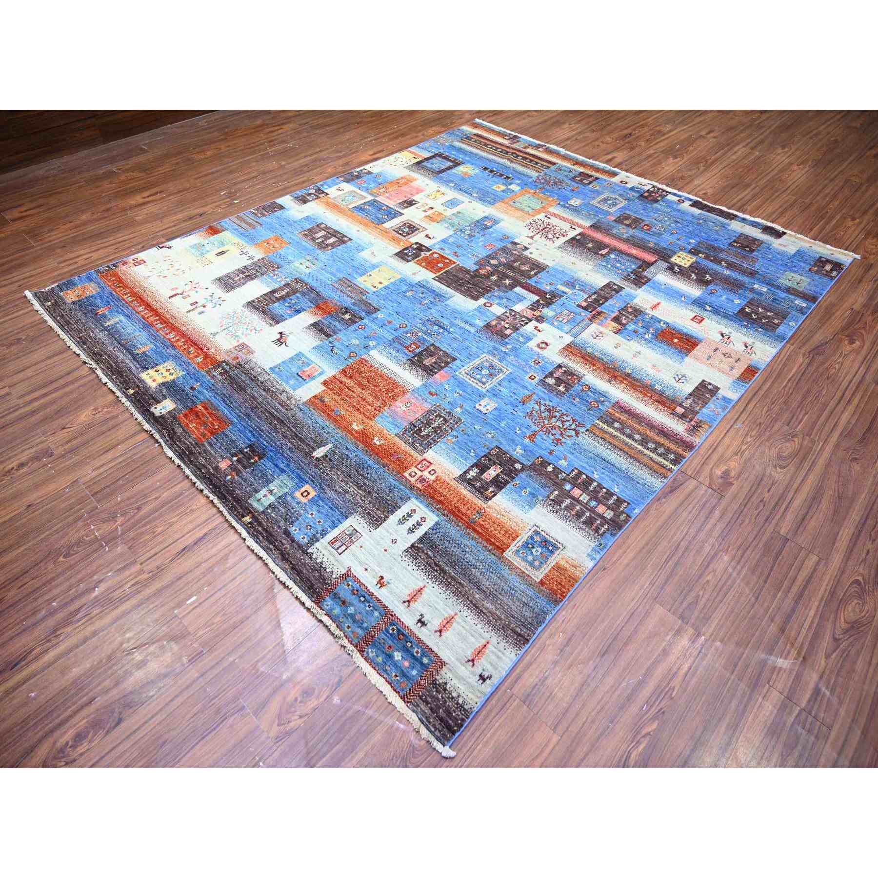 Tribal-Geometric-Hand-Knotted-Rug-372845