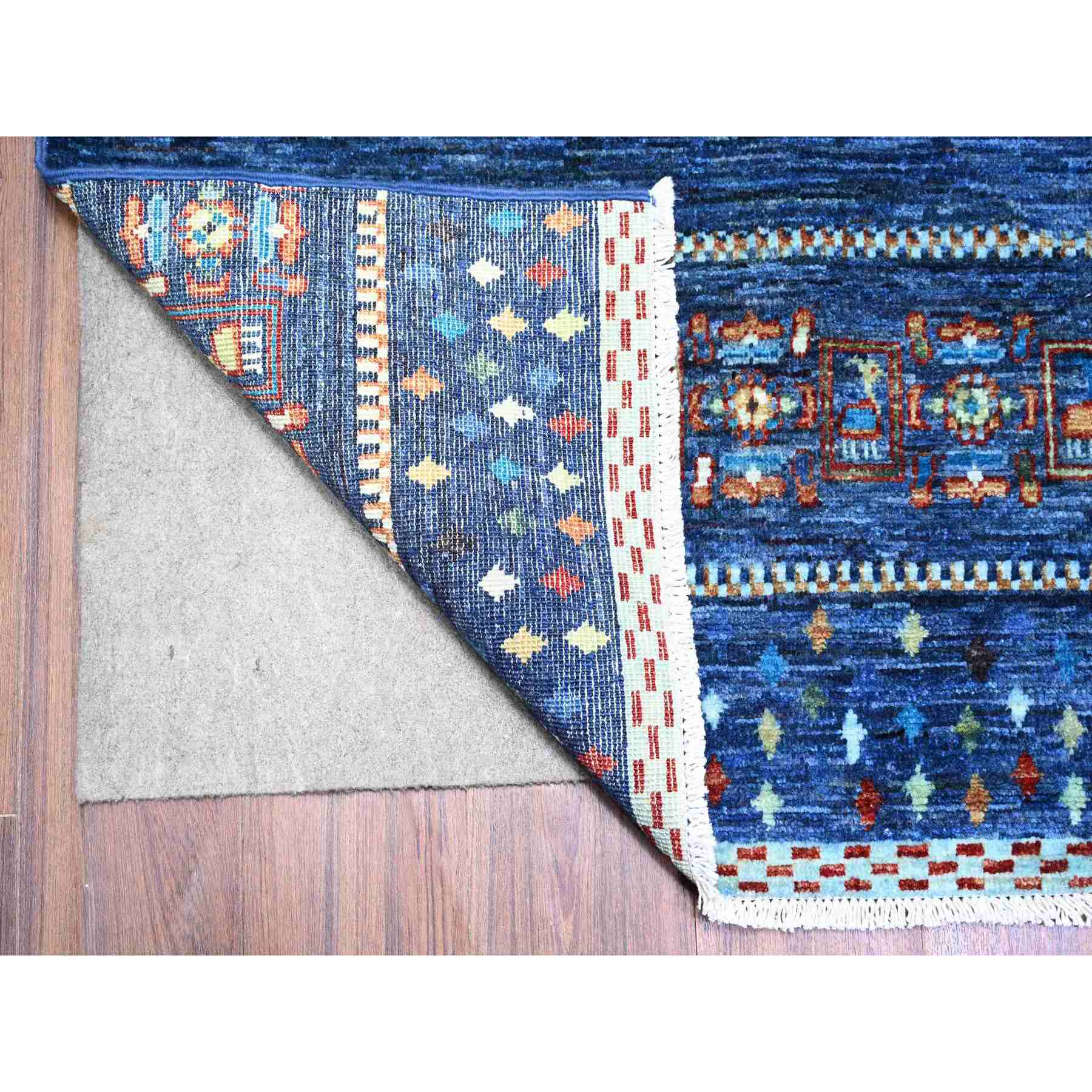 Tribal-Geometric-Hand-Knotted-Rug-373005