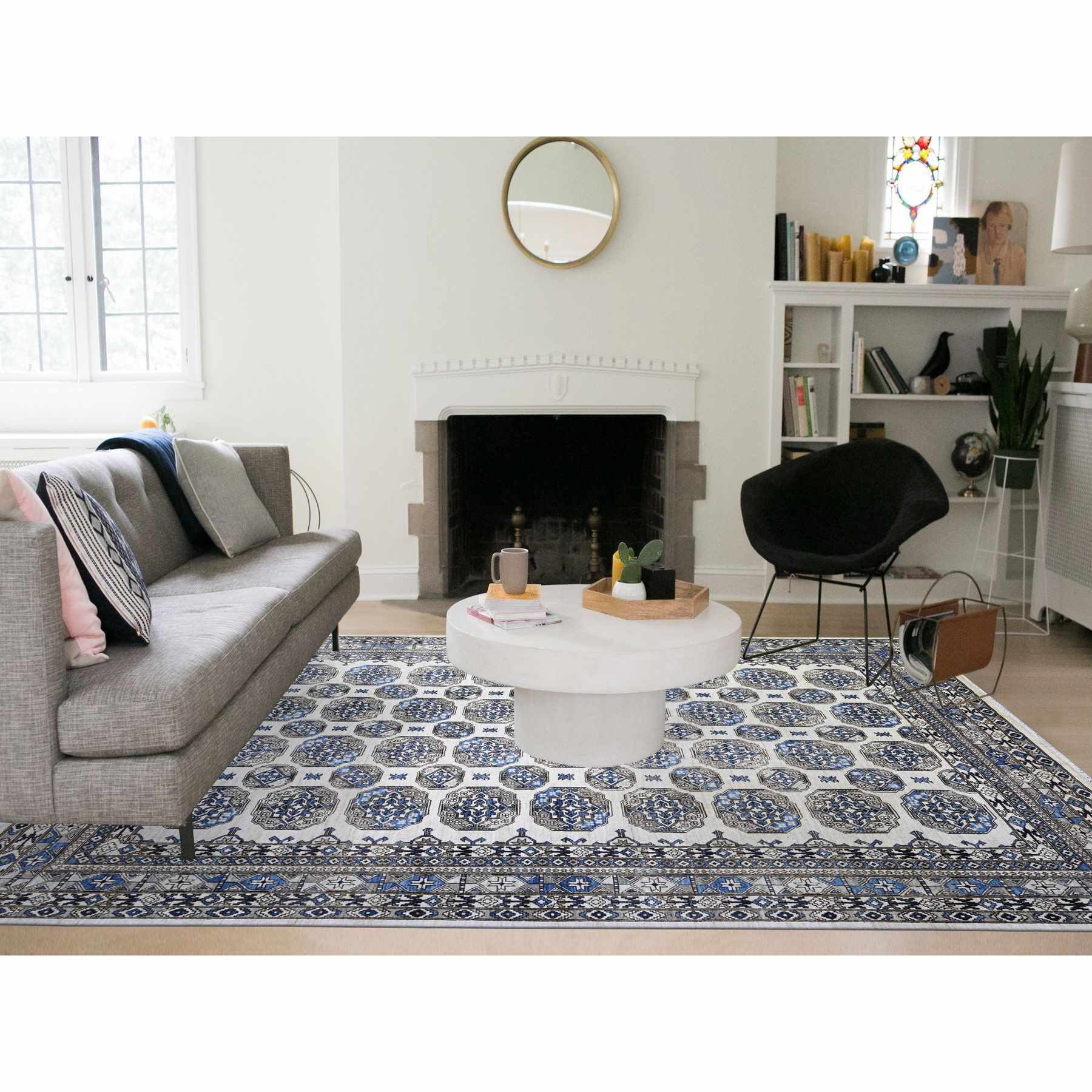 Tribal-Geometric-Hand-Knotted-Rug-373805
