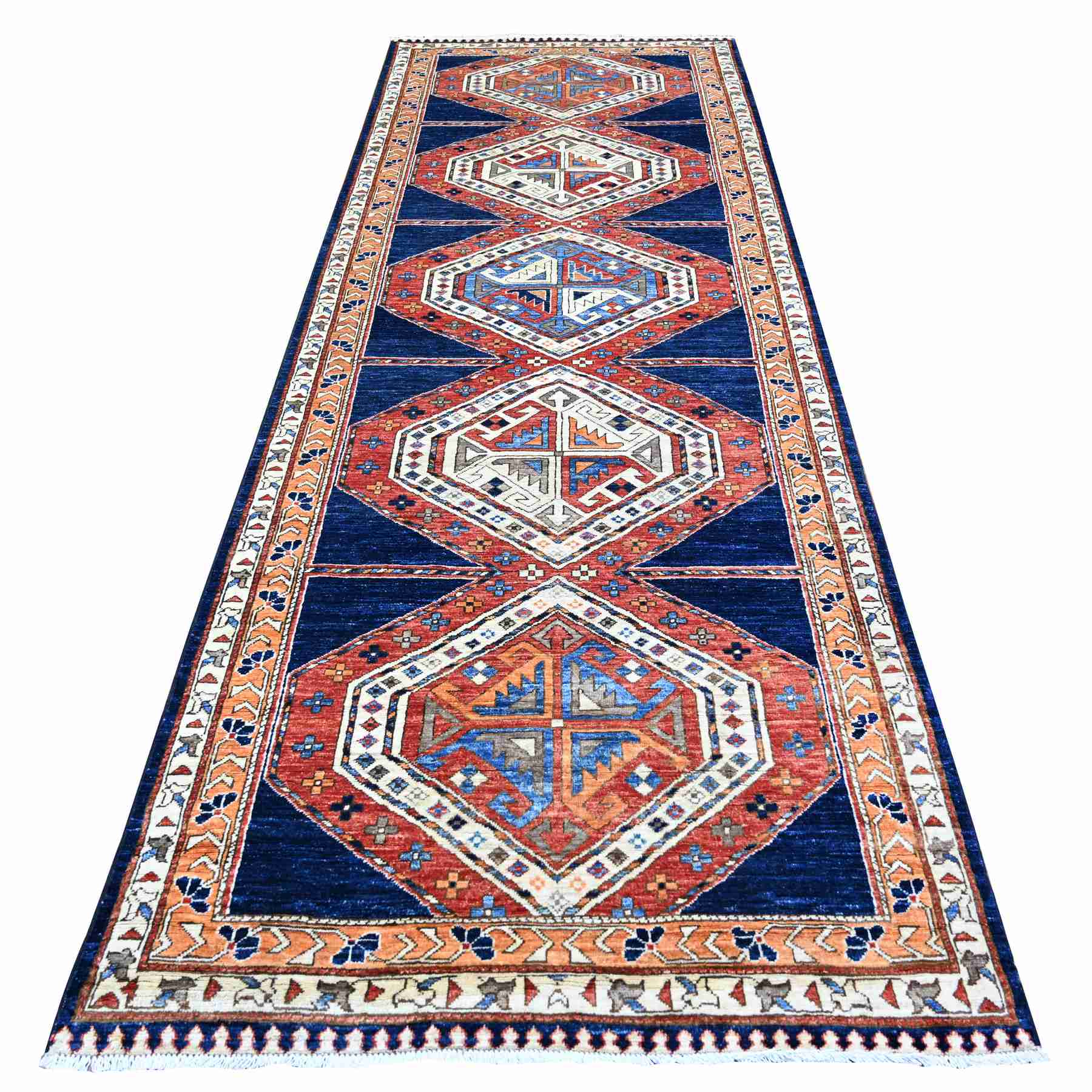 Tribal-Geometric-Hand-Knotted-Rug-373850