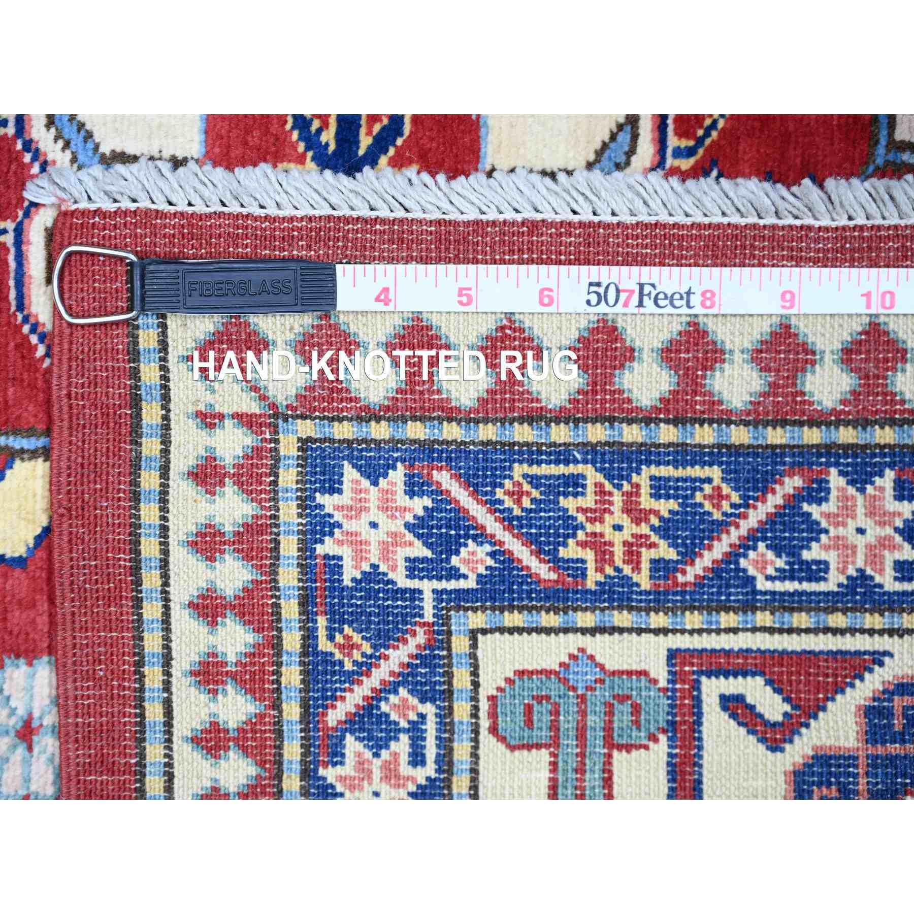 Tribal-Geometric-Hand-Knotted-Rug-374170