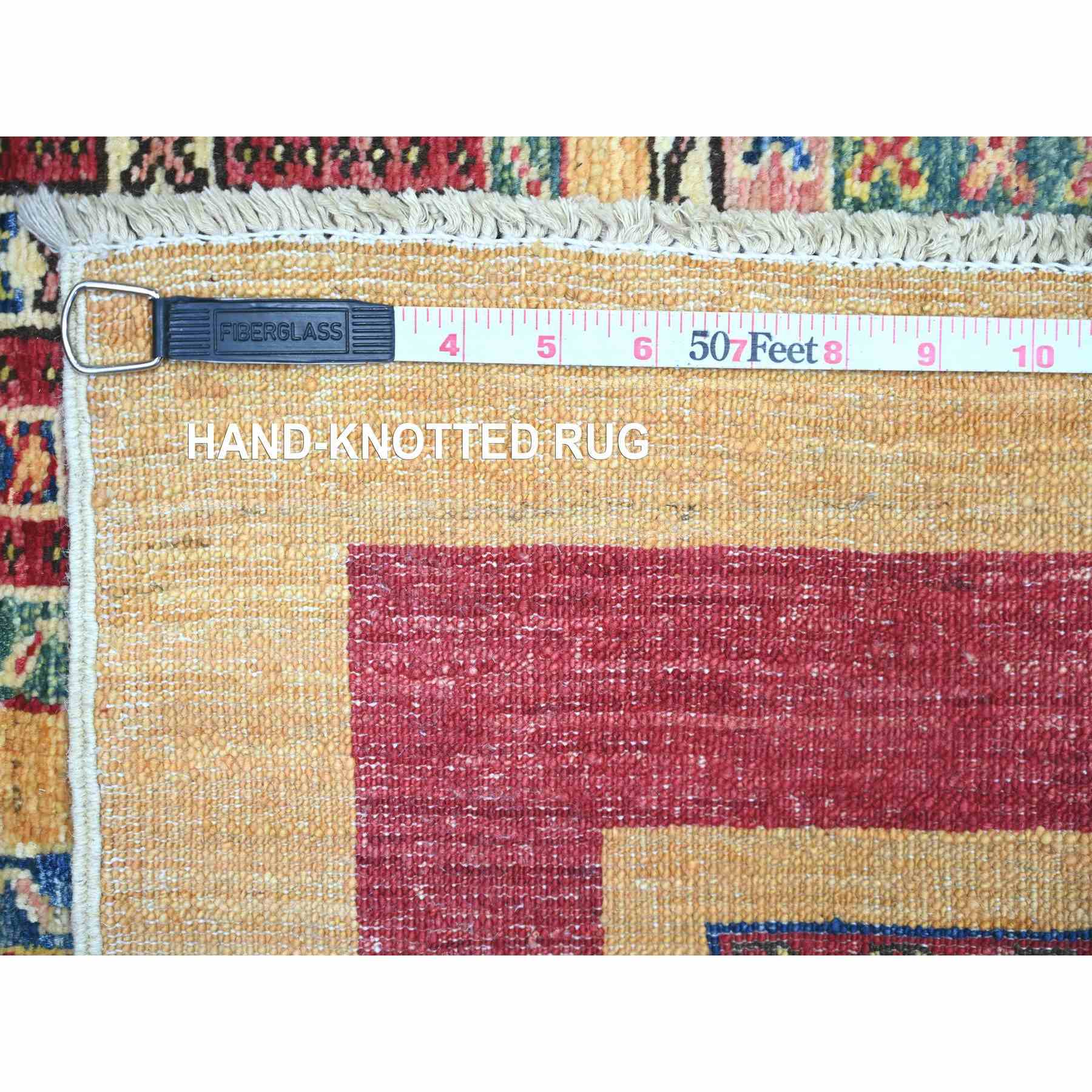 Tribal-Geometric-Hand-Knotted-Rug-374205