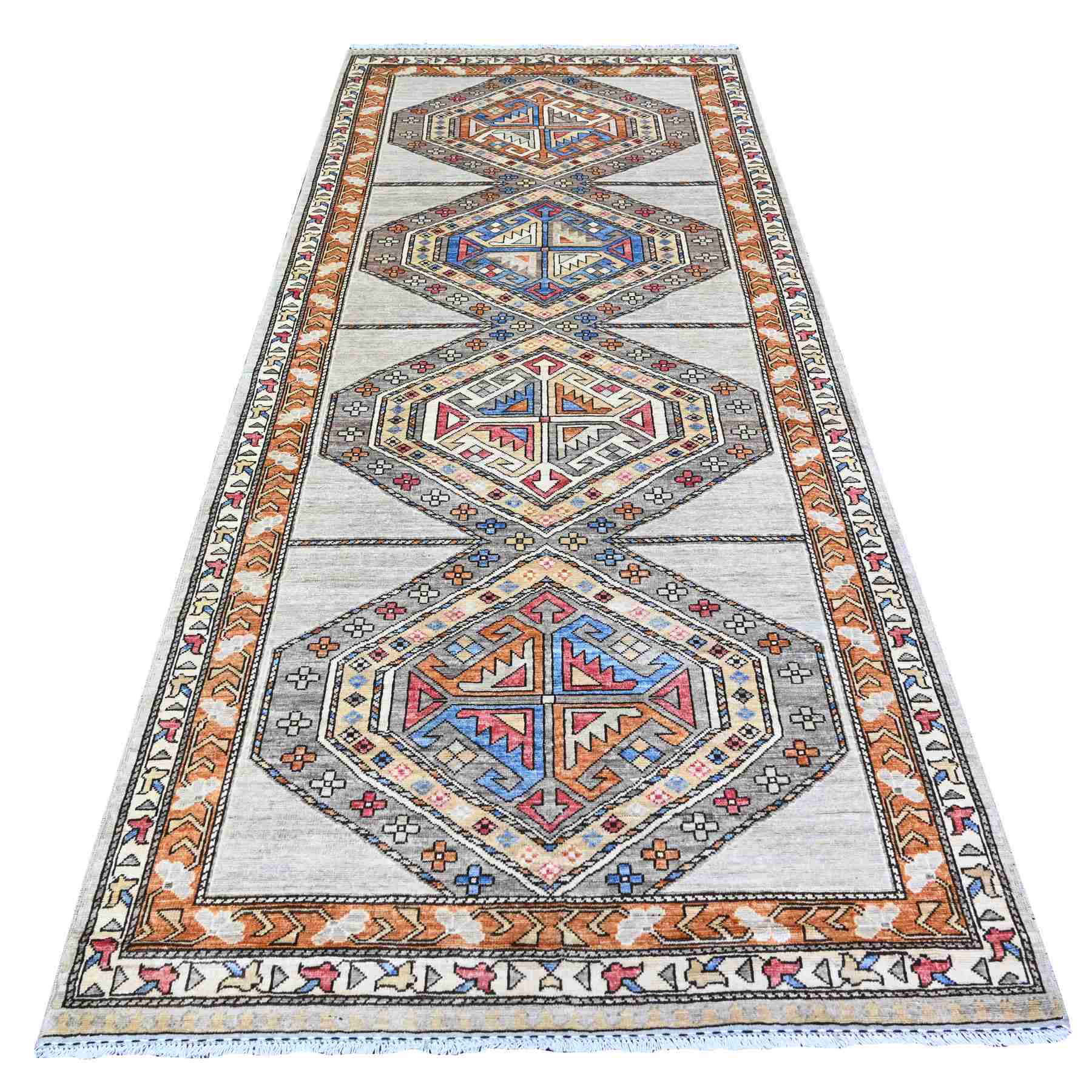 Tribal-Geometric-Hand-Knotted-Rug-374285