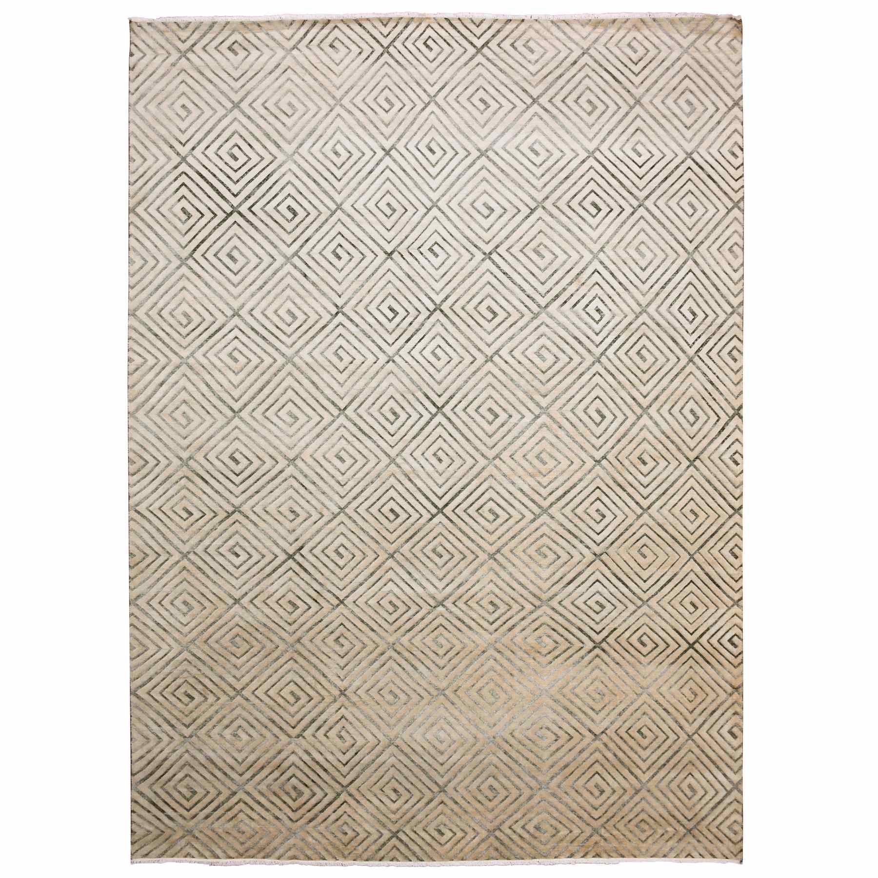 Modern-and-Contemporary-Hand-Knotted-Rug-376100