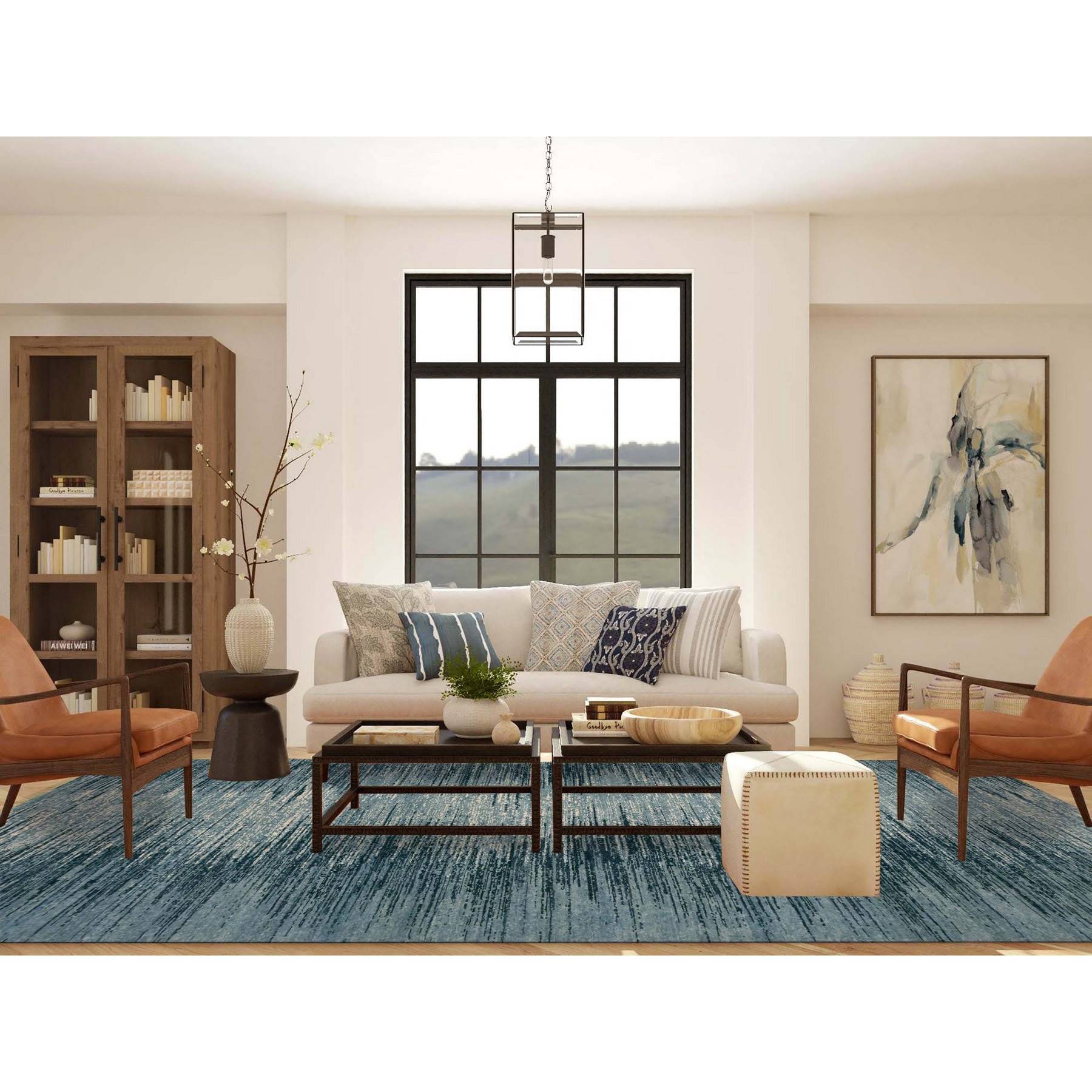 Modern-and-Contemporary-Hand-Knotted-Rug-376245