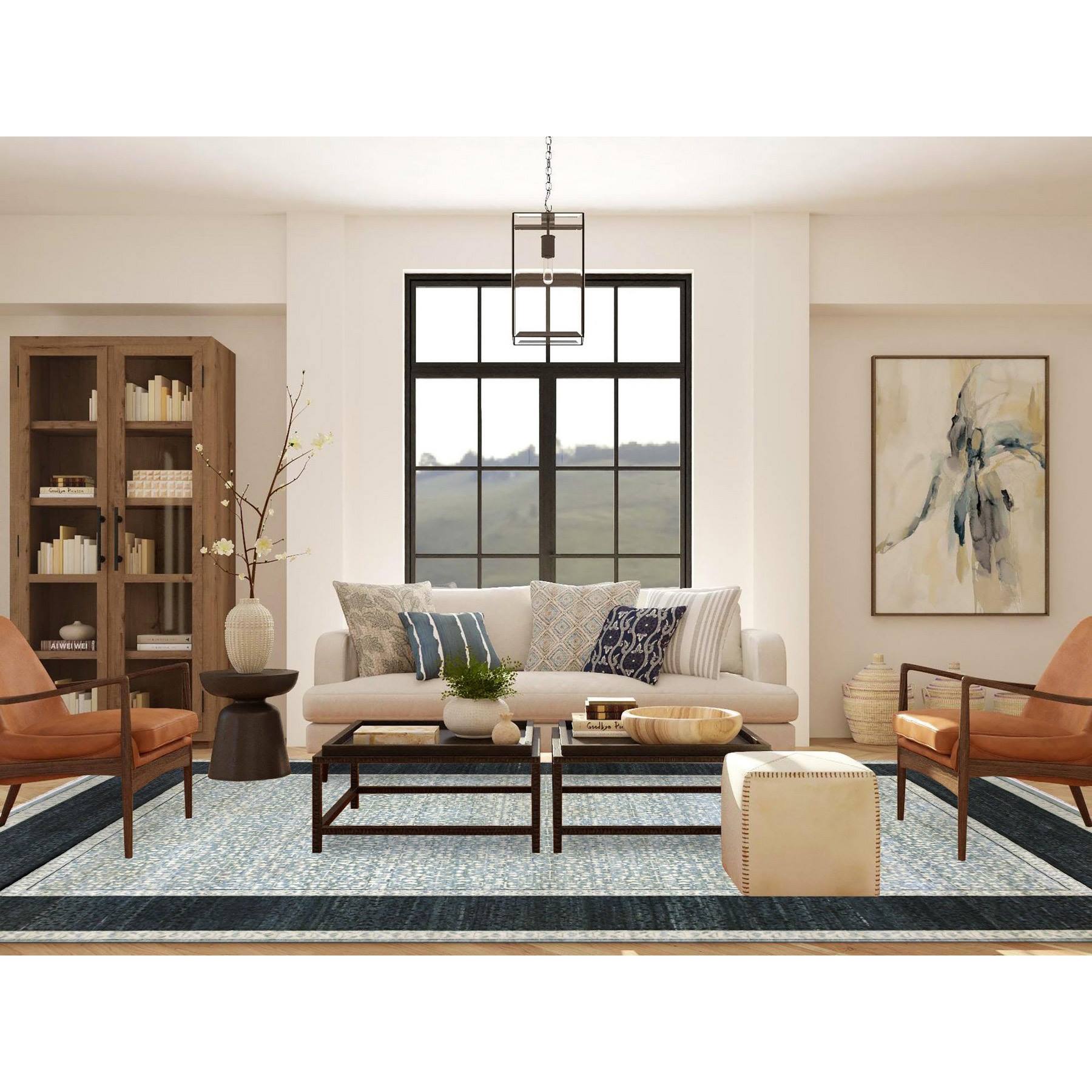 Modern-and-Contemporary-Hand-Knotted-Rug-376265