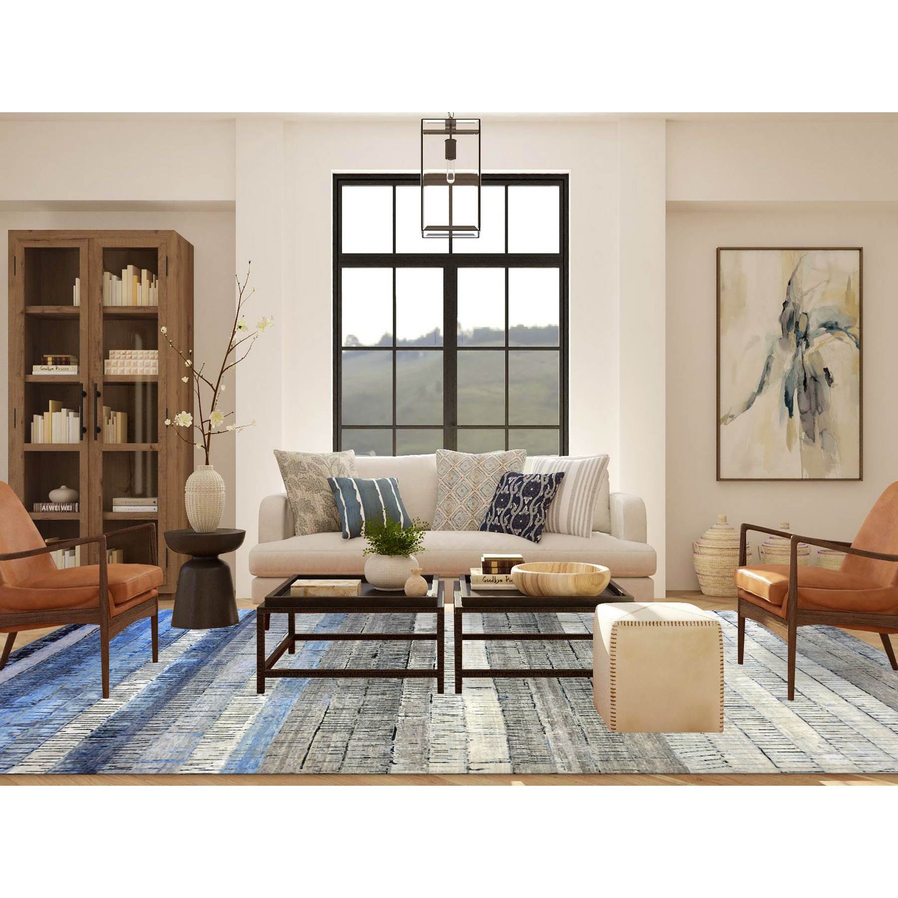 Modern-and-Contemporary-Hand-Knotted-Rug-377060