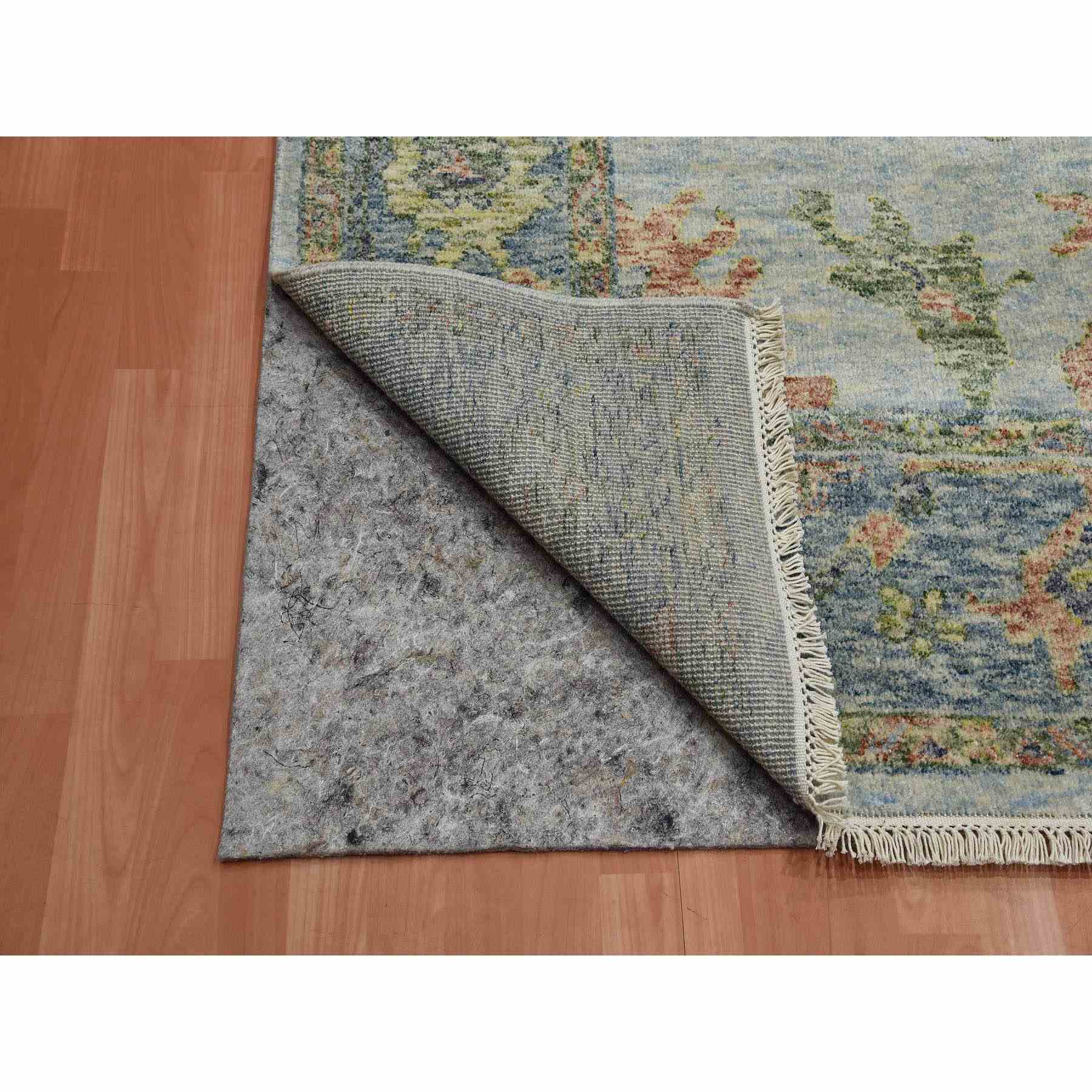 Oushak-And-Peshawar-Hand-Knotted-Rug-375930