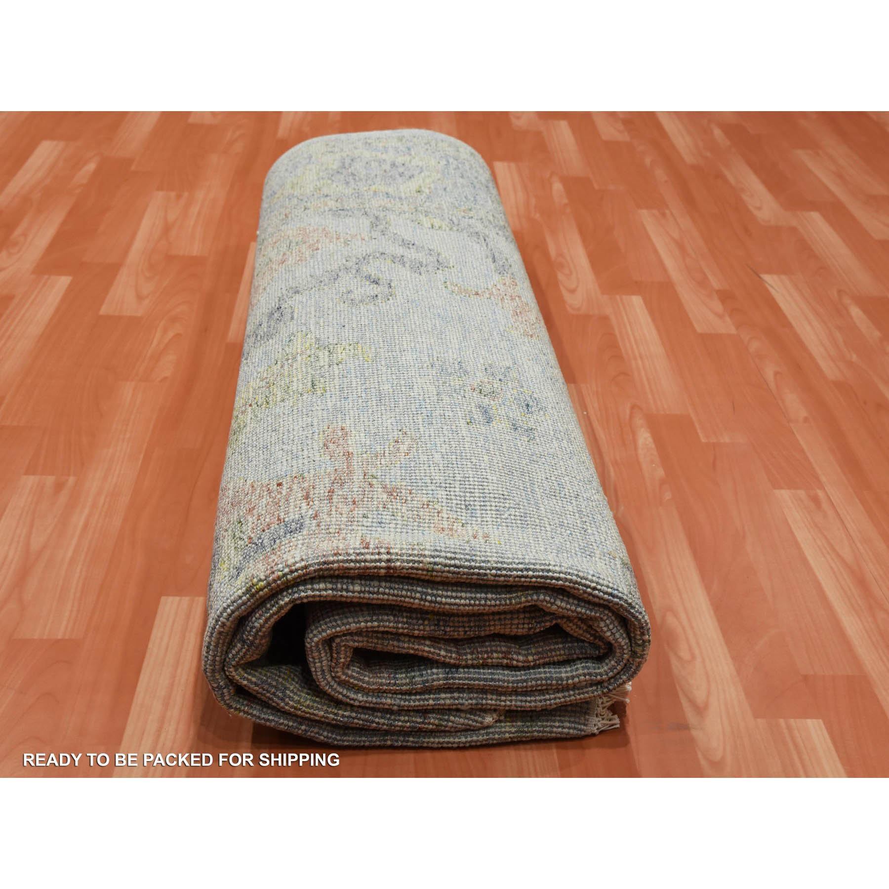 Oushak-And-Peshawar-Hand-Knotted-Rug-375930