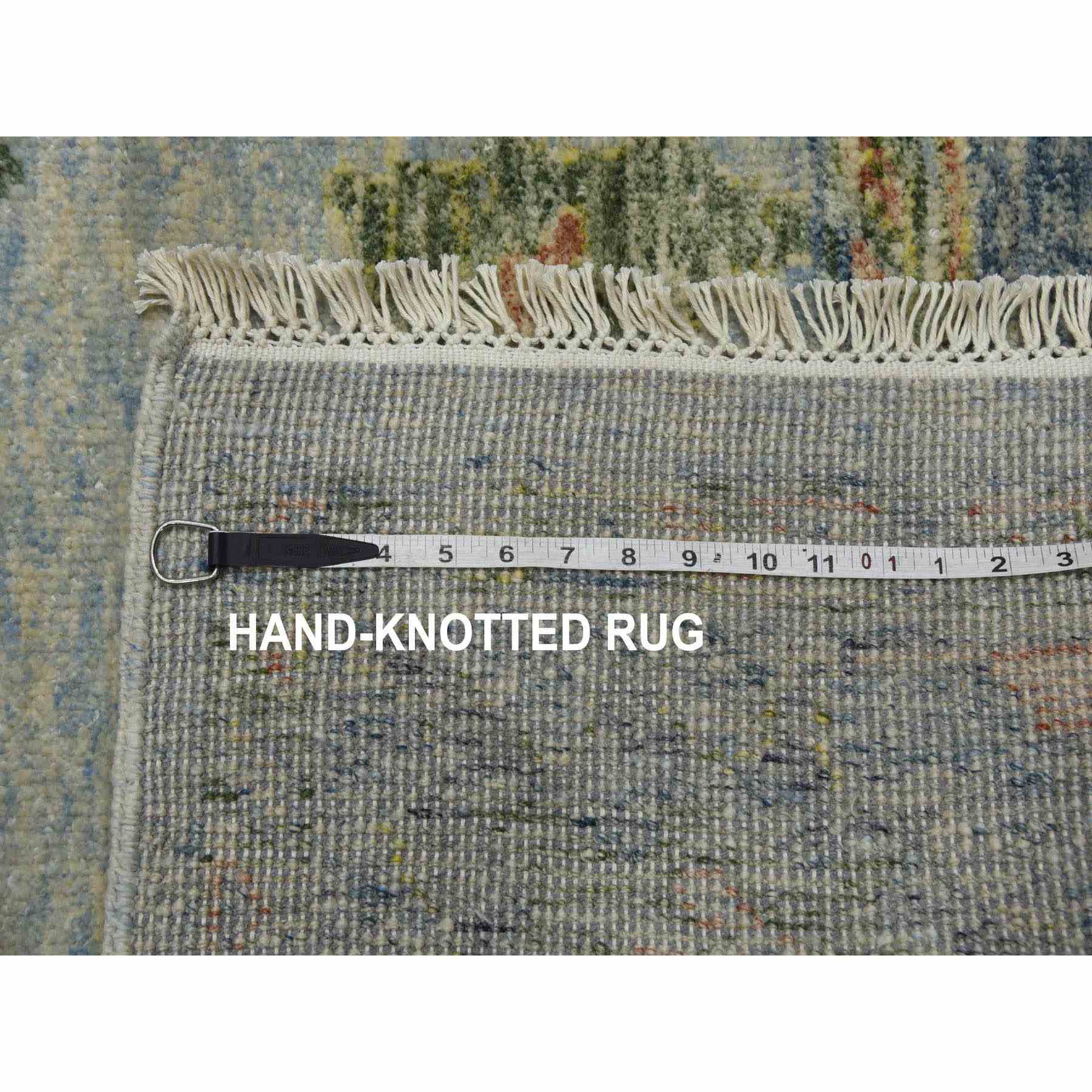 Oushak-And-Peshawar-Hand-Knotted-Rug-375930
