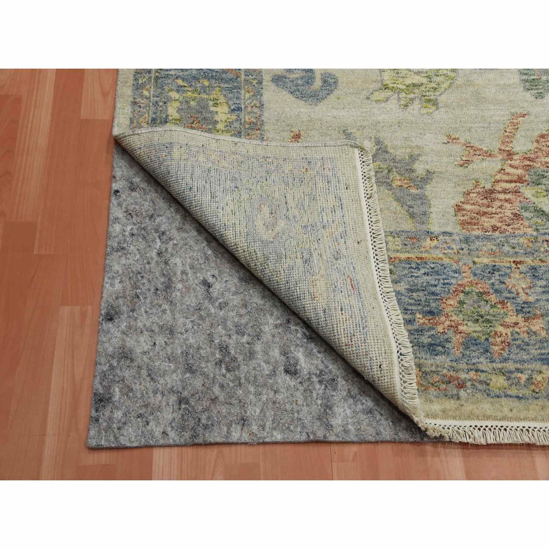 Oushak-And-Peshawar-Hand-Knotted-Rug-375940