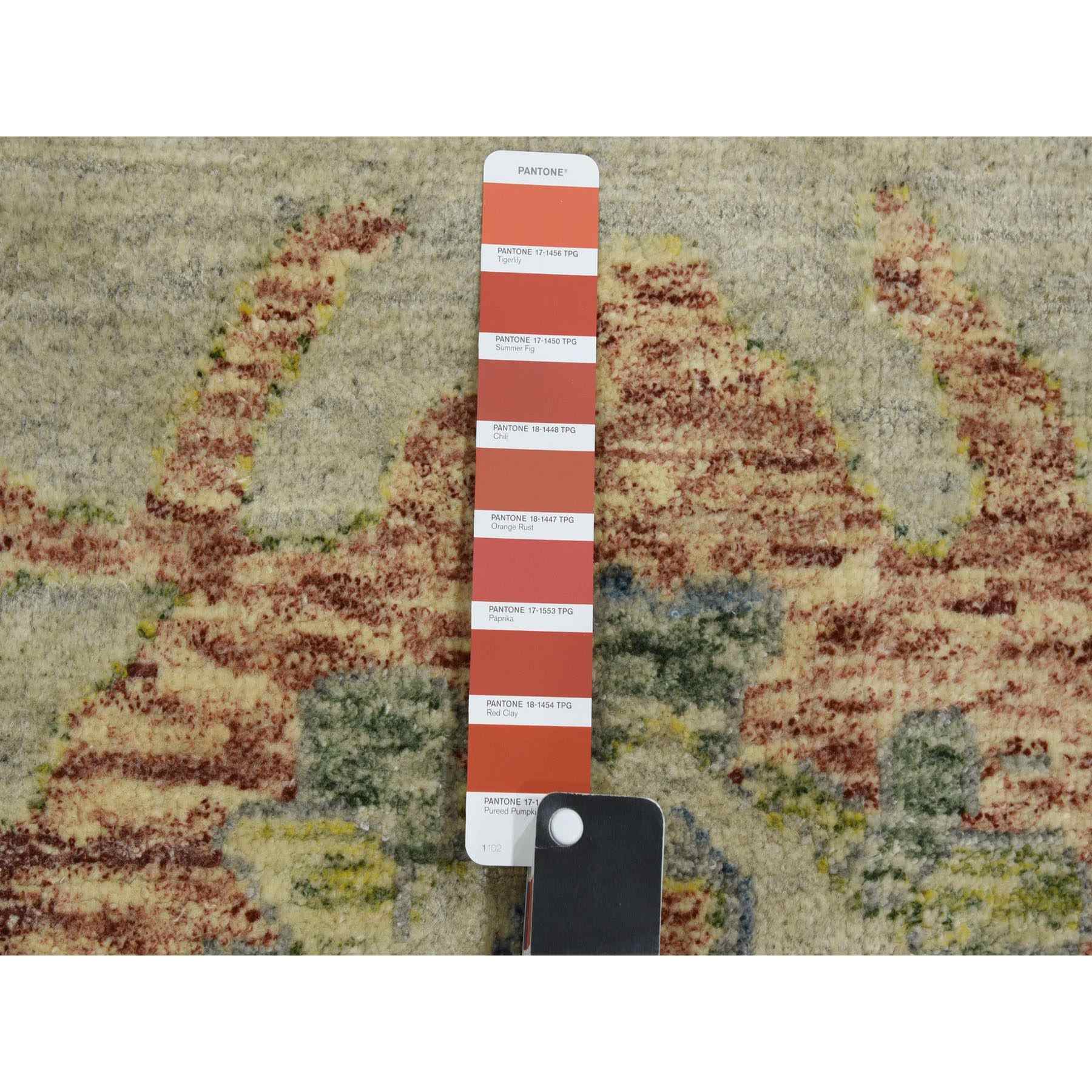 Oushak-And-Peshawar-Hand-Knotted-Rug-375940