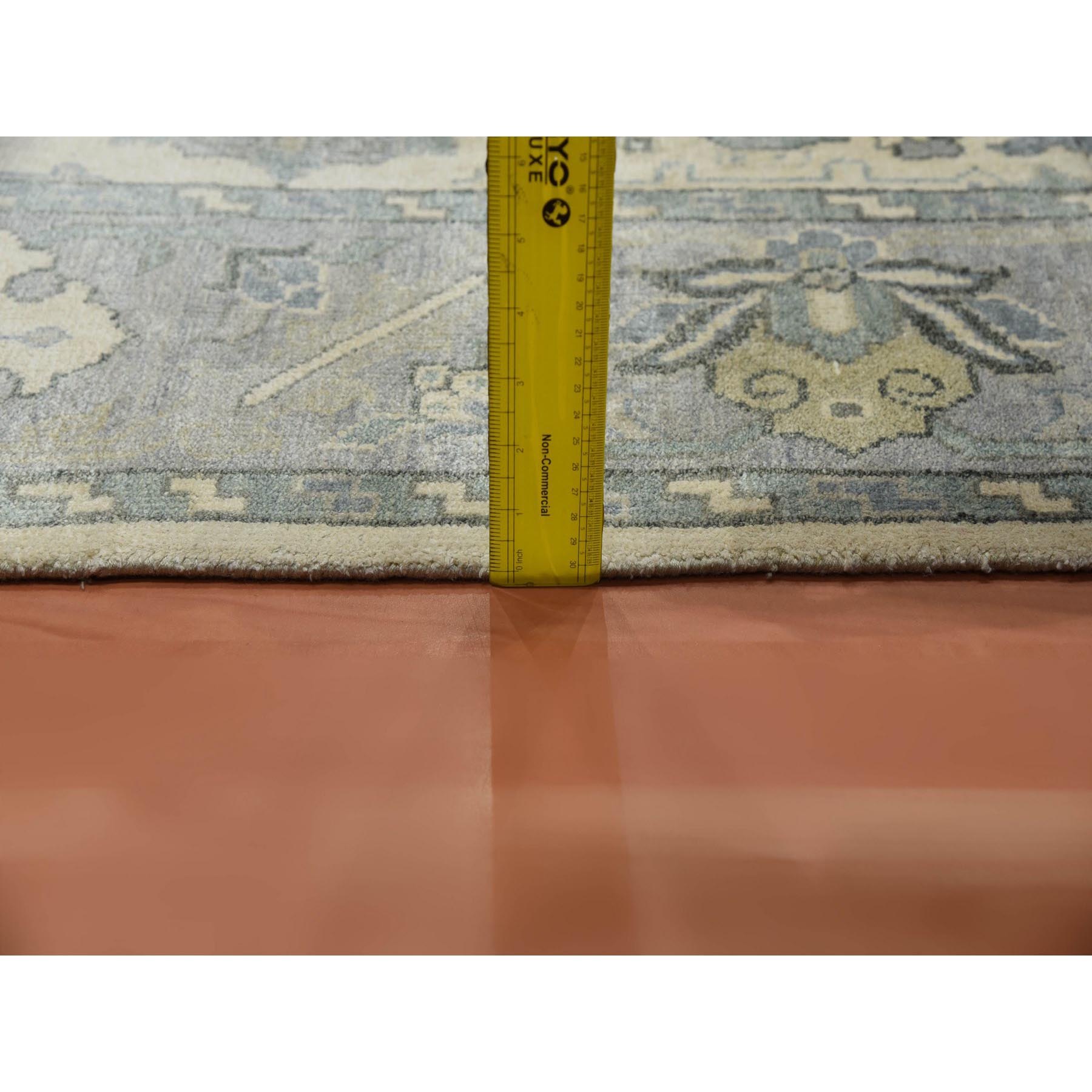 Oushak-And-Peshawar-Hand-Knotted-Rug-375960
