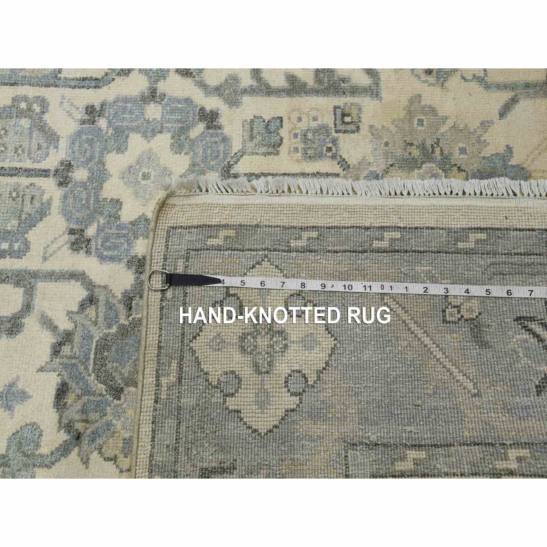 Oushak-And-Peshawar-Hand-Knotted-Rug-375960
