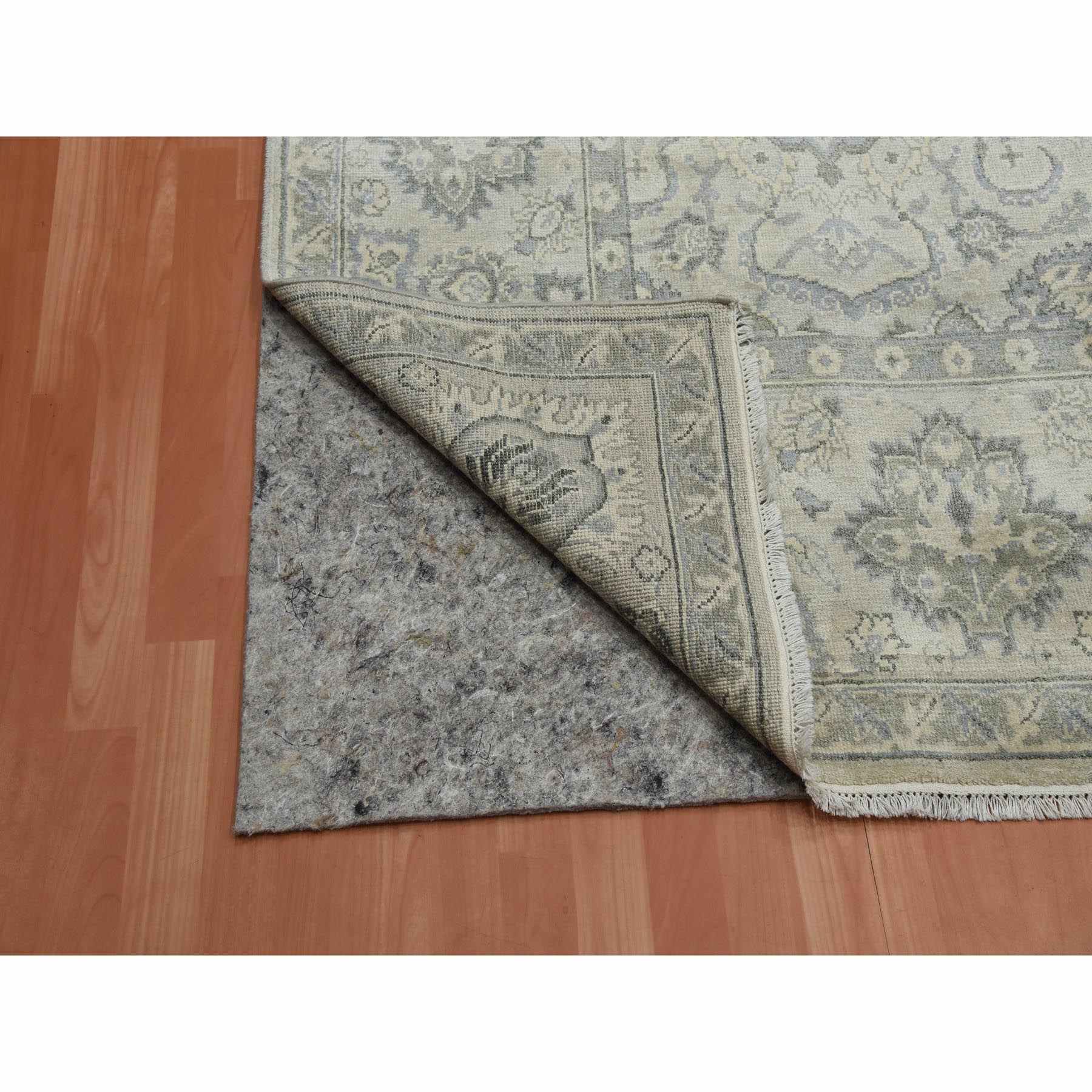 Oushak-And-Peshawar-Hand-Knotted-Rug-375965