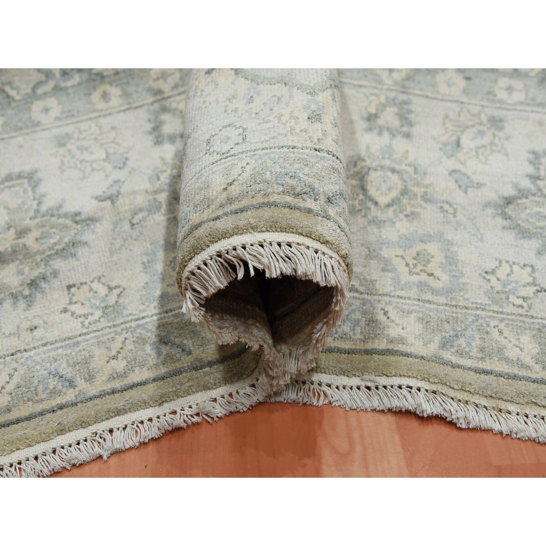 Oushak-And-Peshawar-Hand-Knotted-Rug-375965