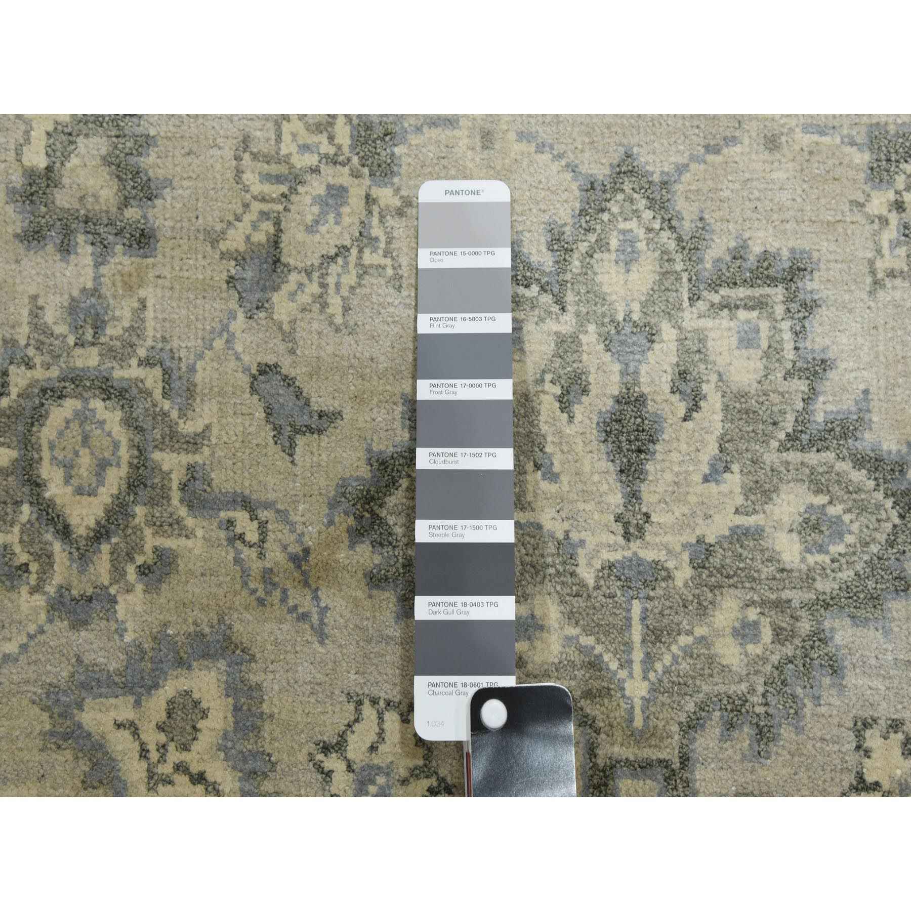 Oushak-And-Peshawar-Hand-Knotted-Rug-375965