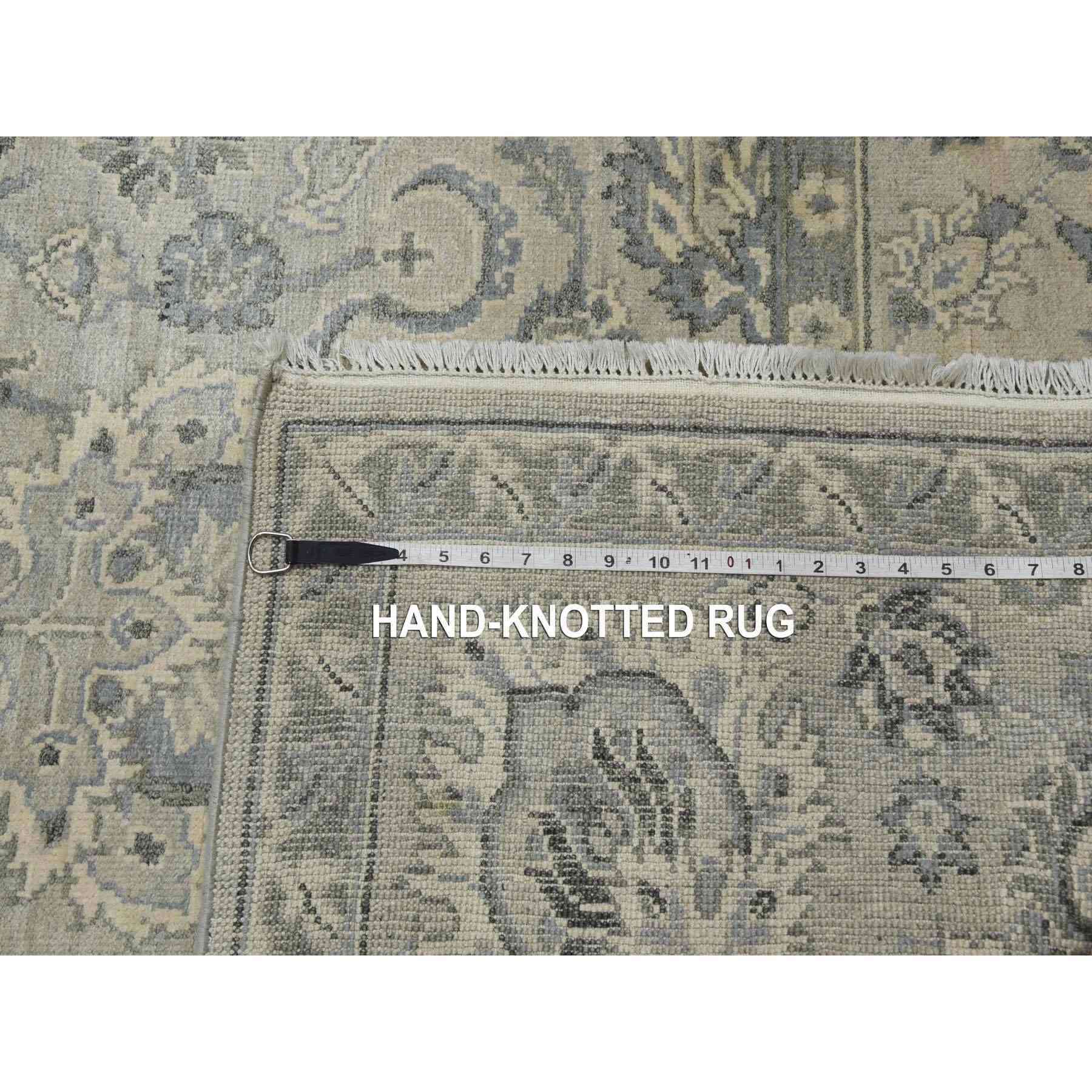 Oushak-And-Peshawar-Hand-Knotted-Rug-375965
