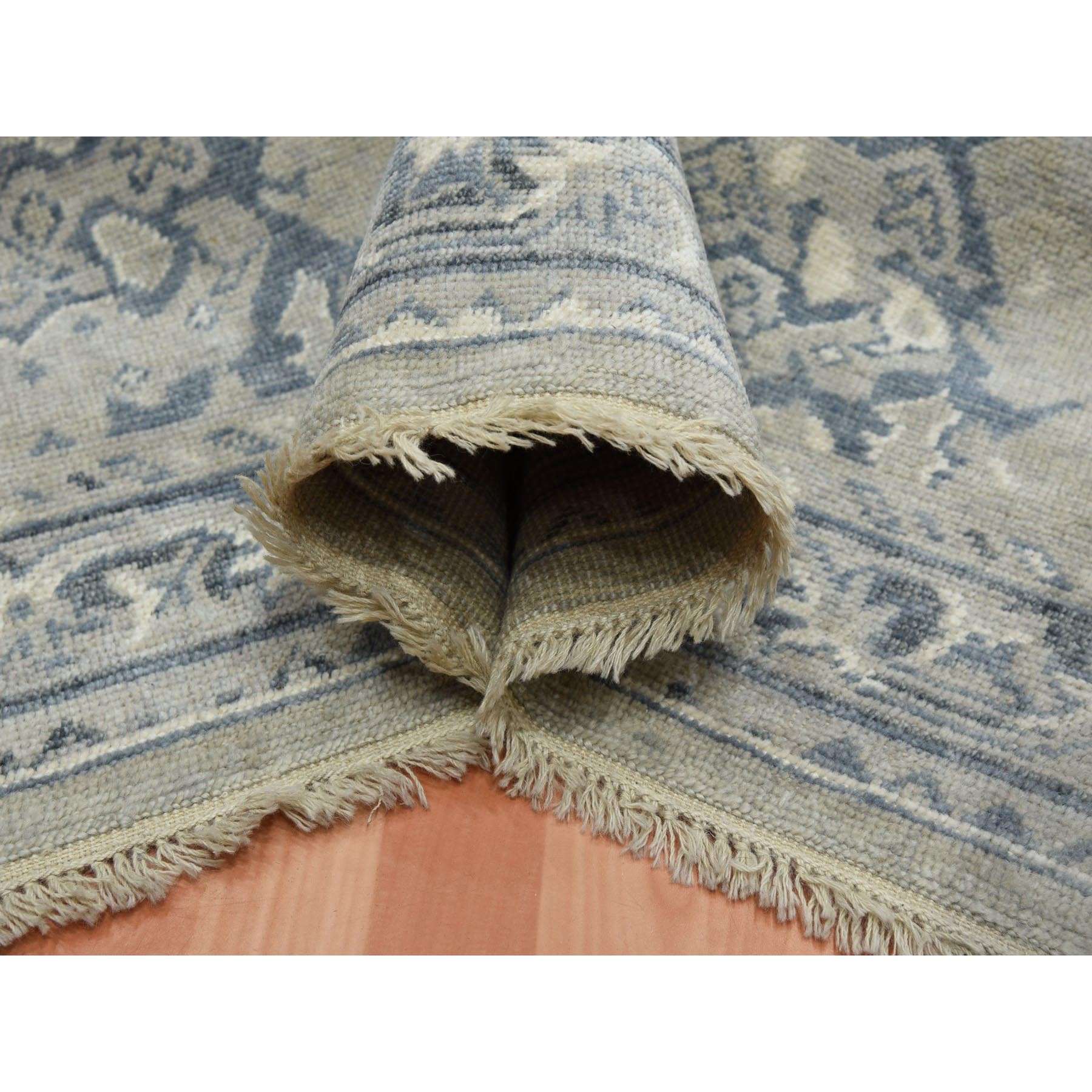 Oushak-And-Peshawar-Hand-Knotted-Rug-376030