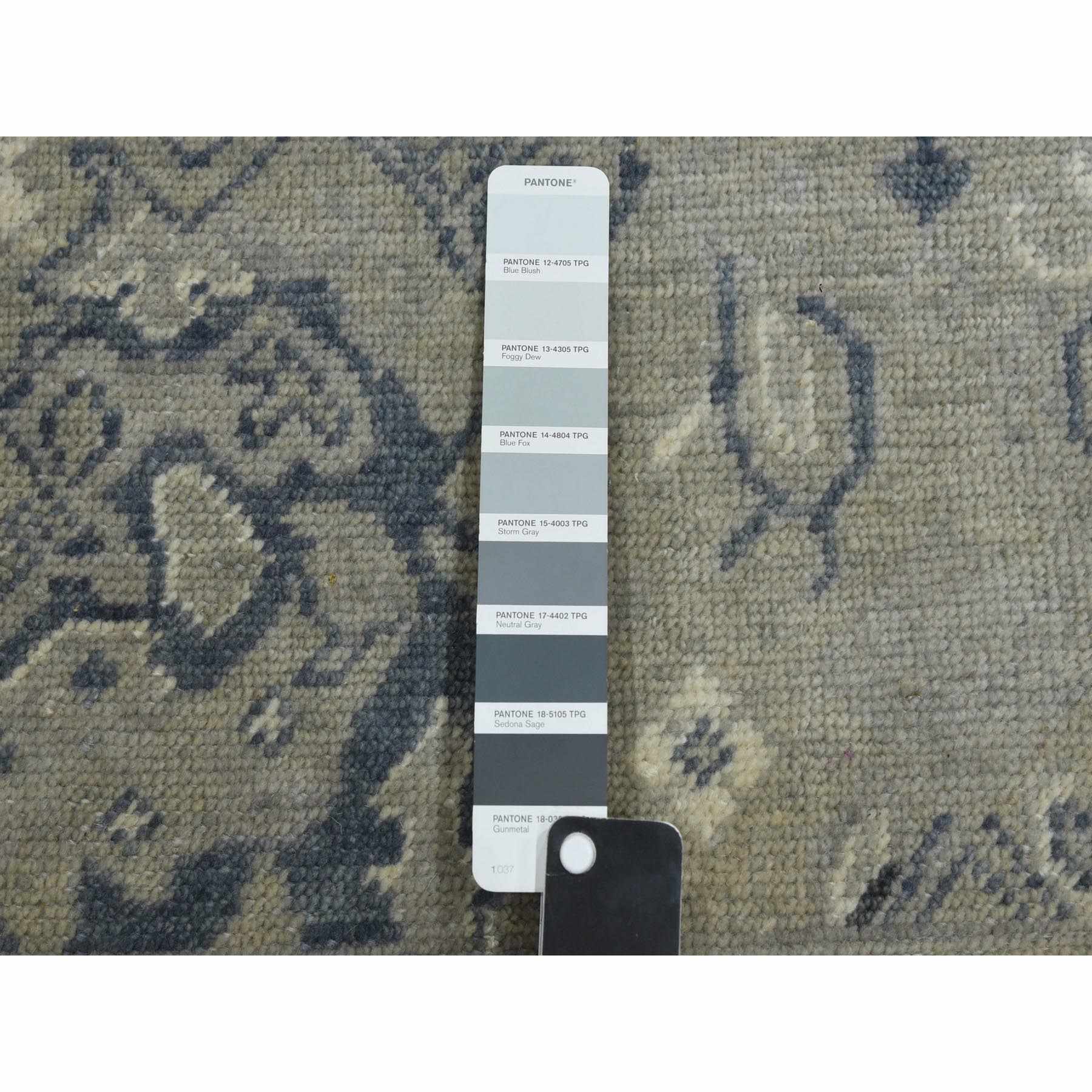 Oushak-And-Peshawar-Hand-Knotted-Rug-376030
