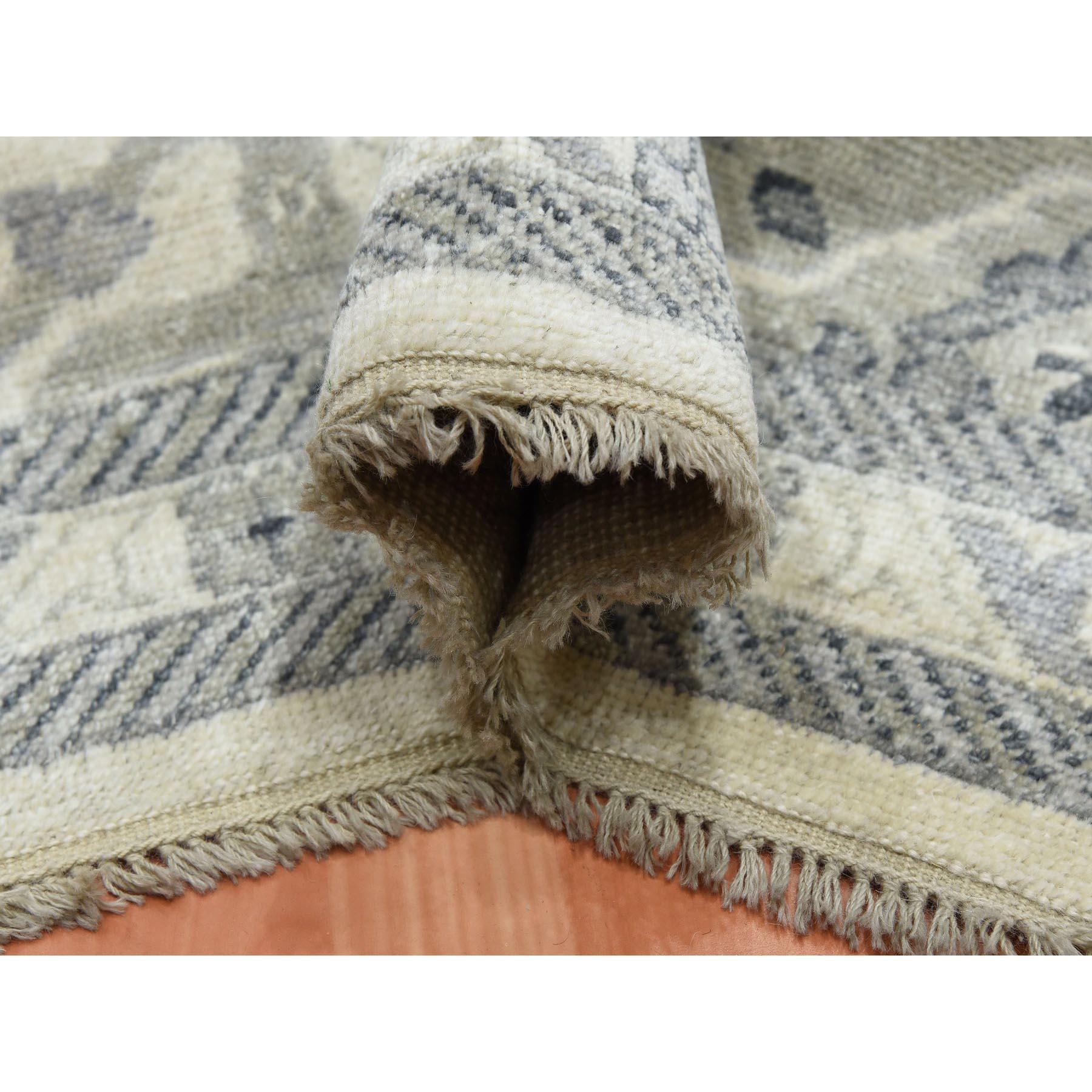 Oushak-And-Peshawar-Hand-Knotted-Rug-376035
