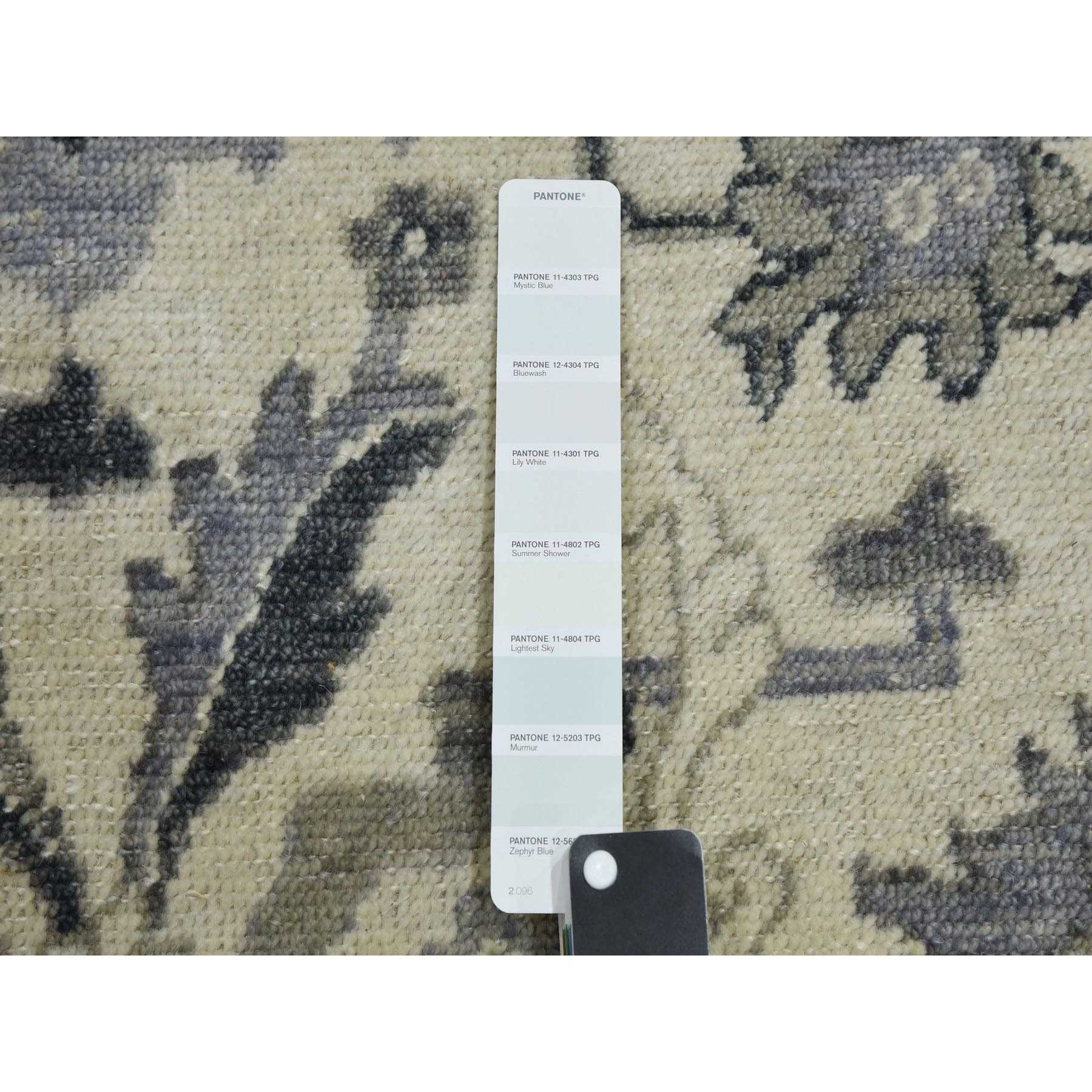 Oushak-And-Peshawar-Hand-Knotted-Rug-376035