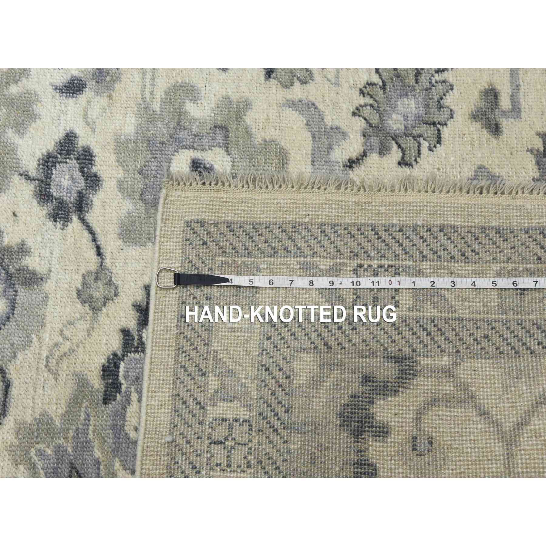 Oushak-And-Peshawar-Hand-Knotted-Rug-376035