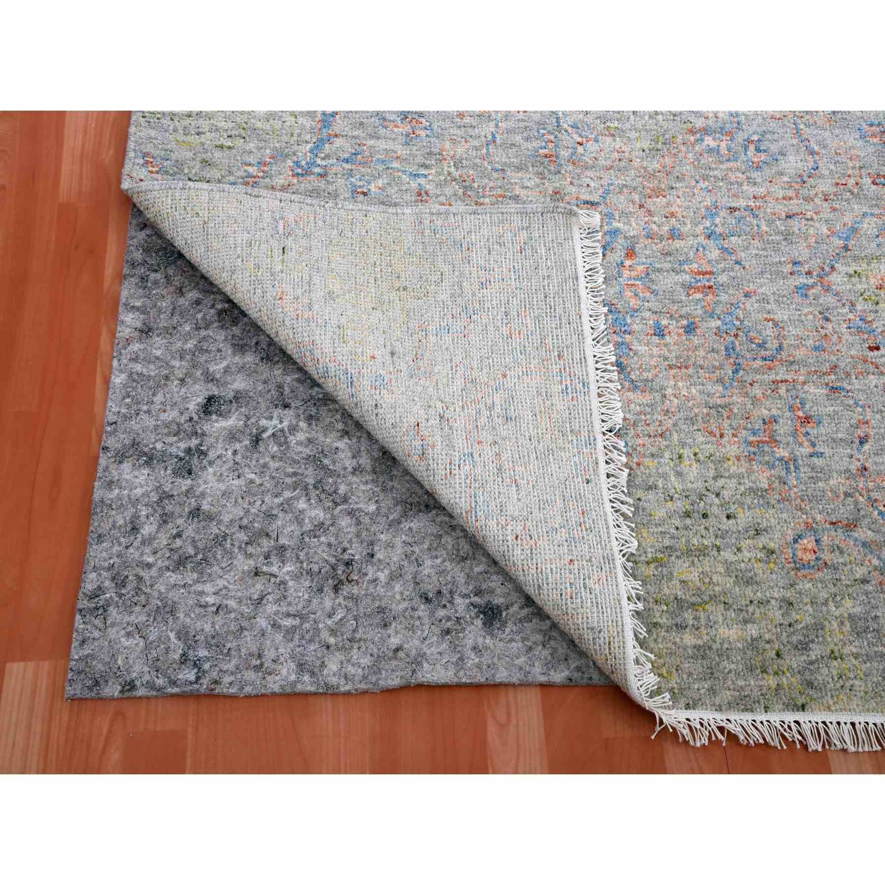 Oushak-And-Peshawar-Hand-Knotted-Rug-376515