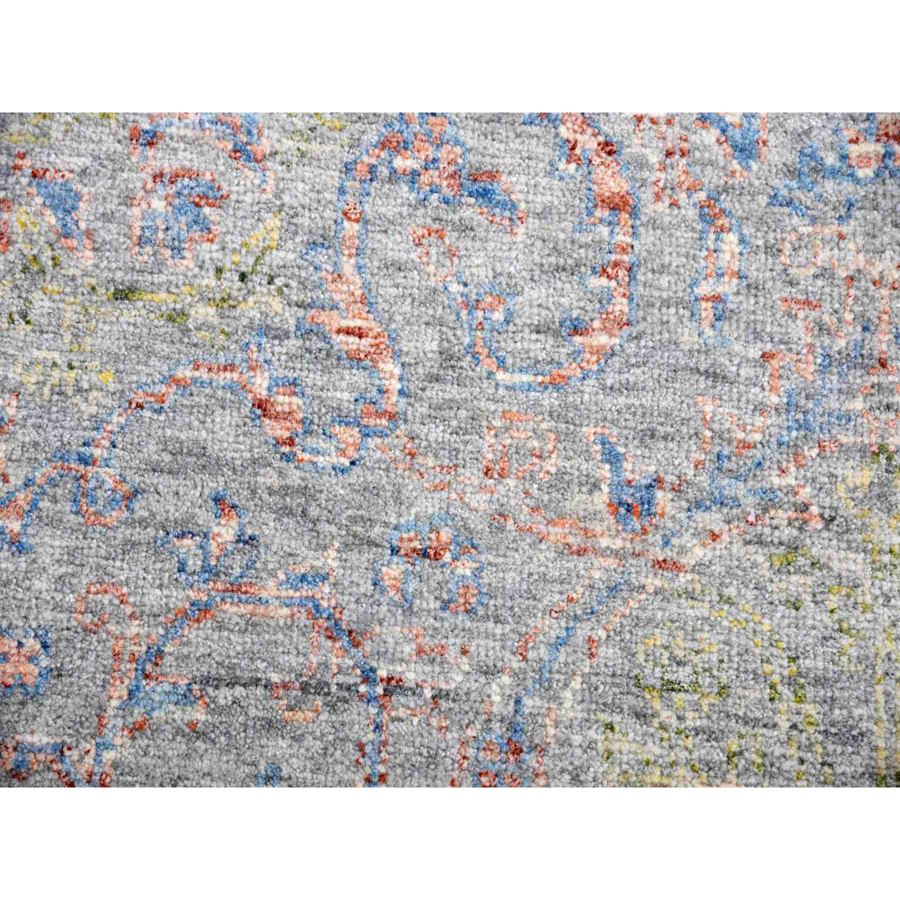 Oushak-And-Peshawar-Hand-Knotted-Rug-376515