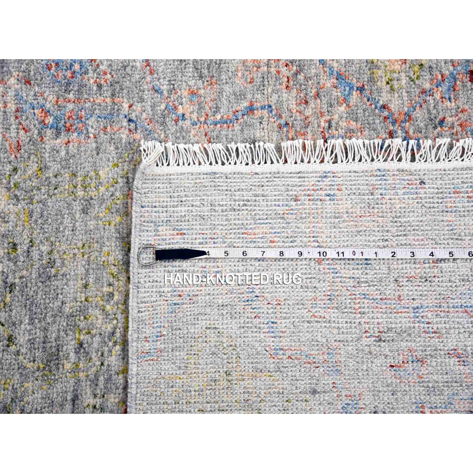 Oushak-And-Peshawar-Hand-Knotted-Rug-376515