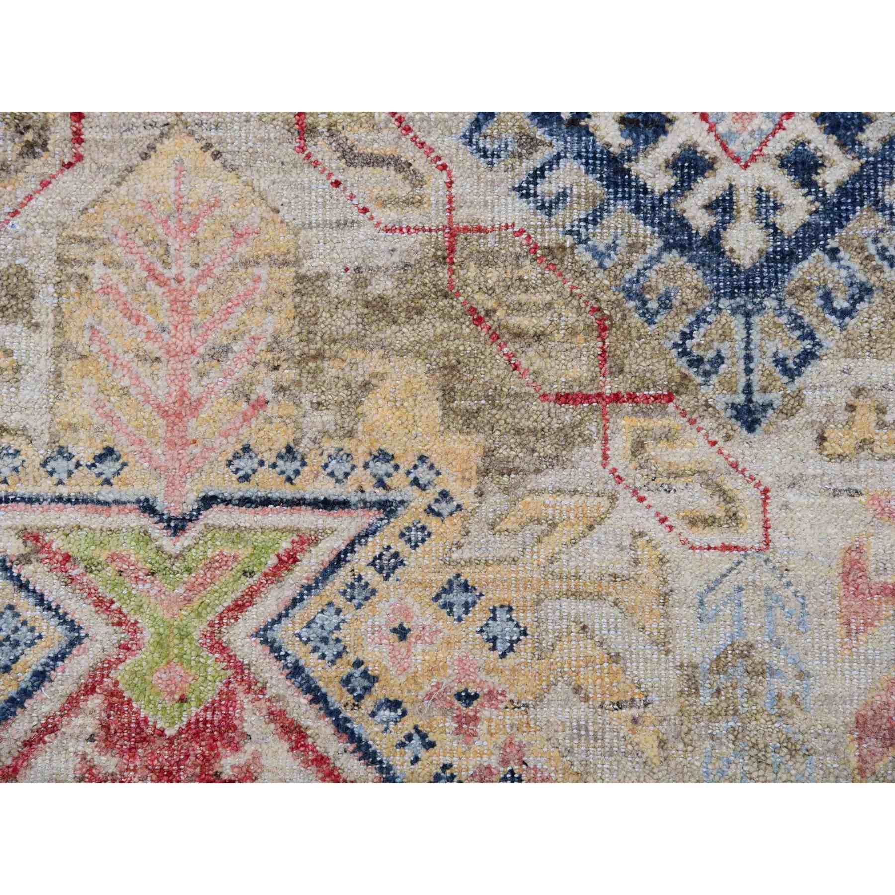 Oushak-And-Peshawar-Hand-Knotted-Rug-376610