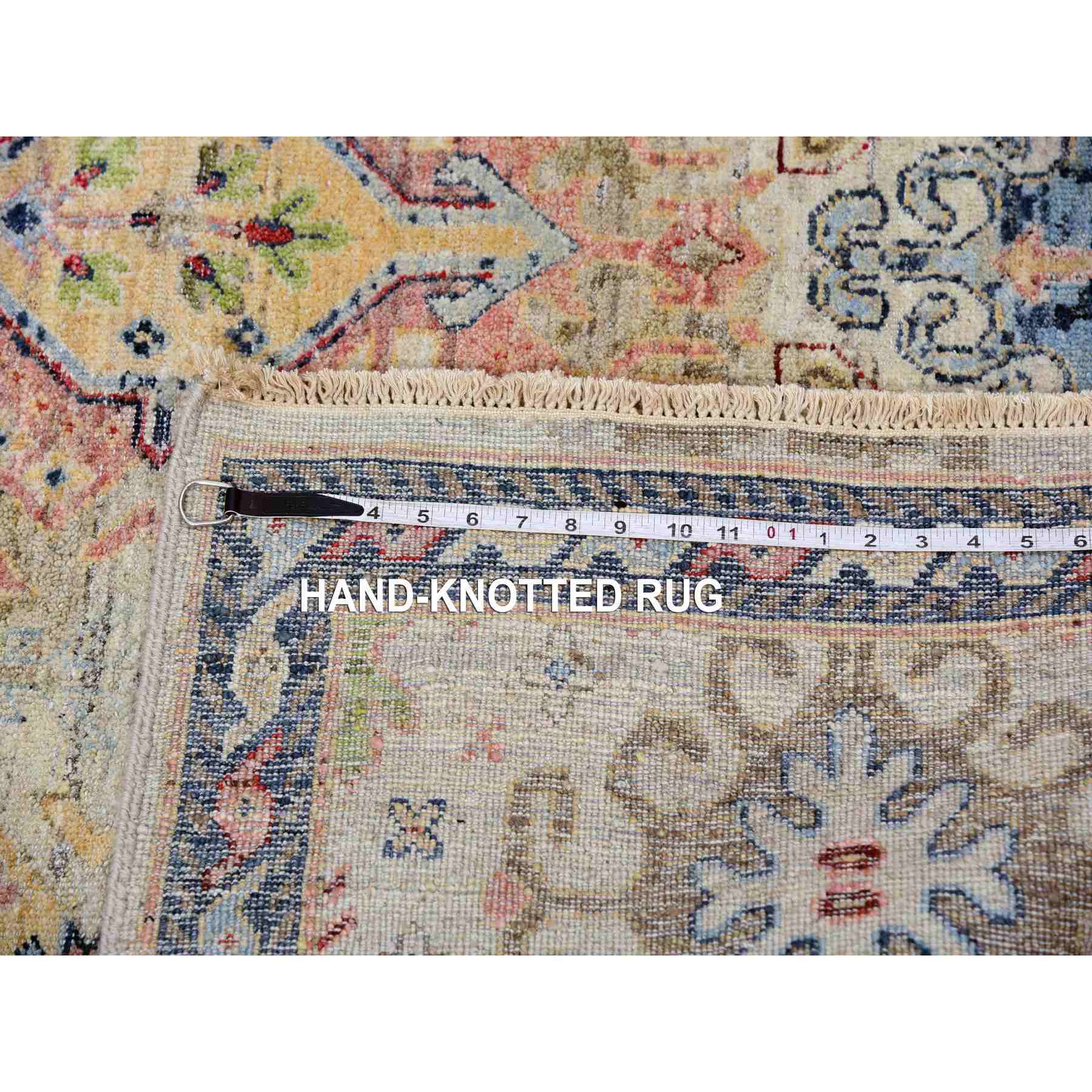 Oushak-And-Peshawar-Hand-Knotted-Rug-376610