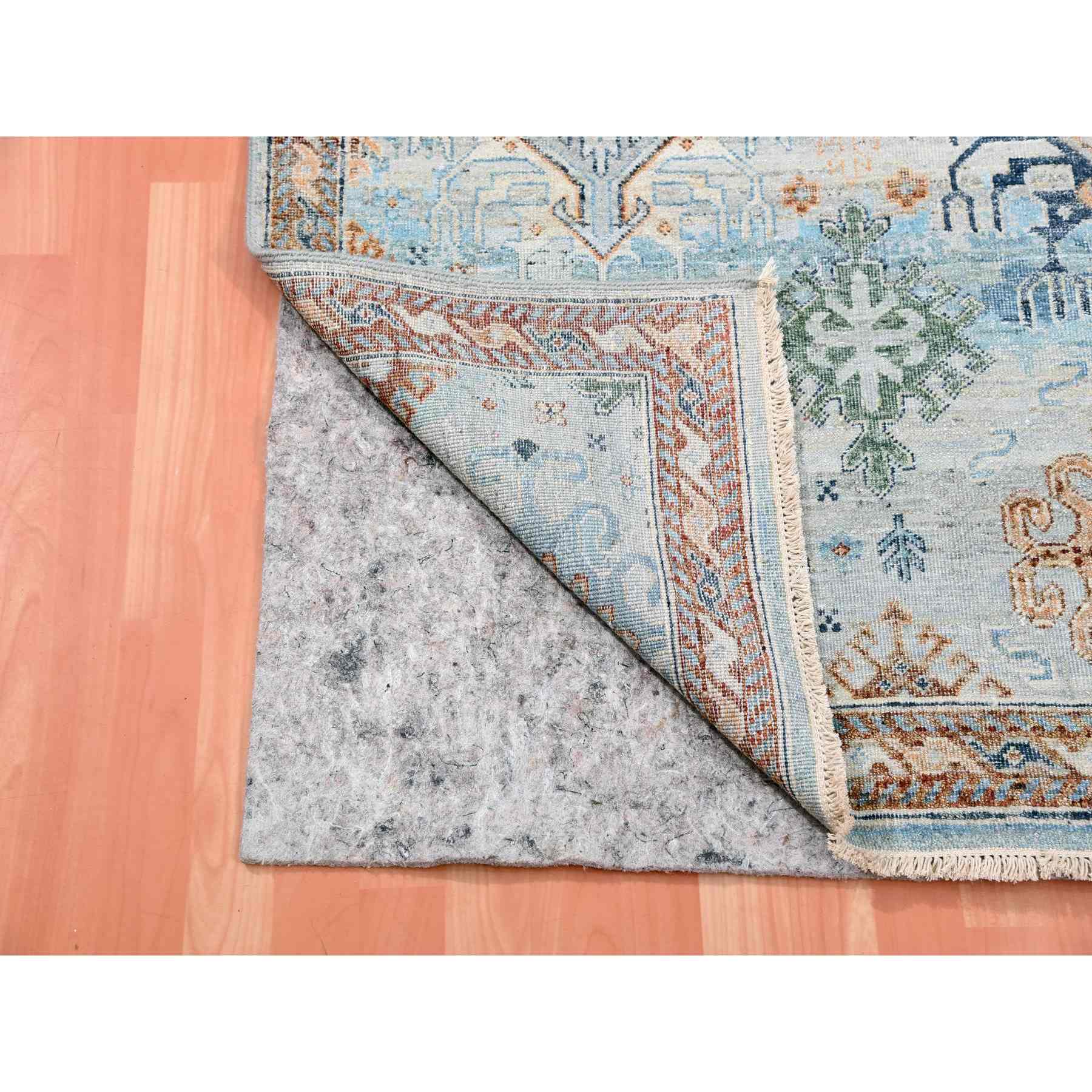 Oushak-And-Peshawar-Hand-Knotted-Rug-376615