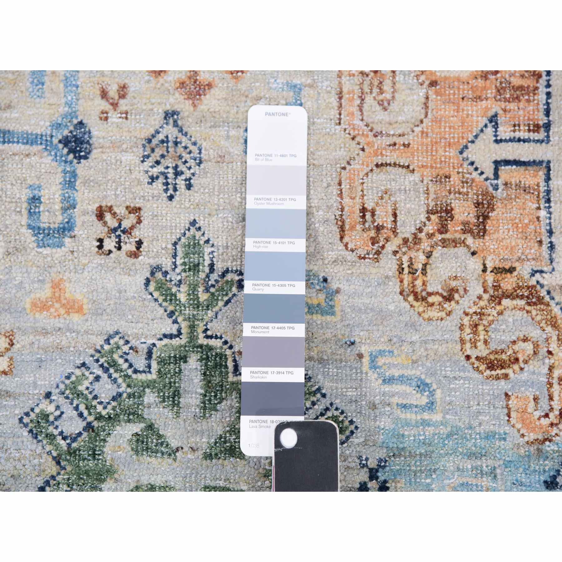 Oushak-And-Peshawar-Hand-Knotted-Rug-376615