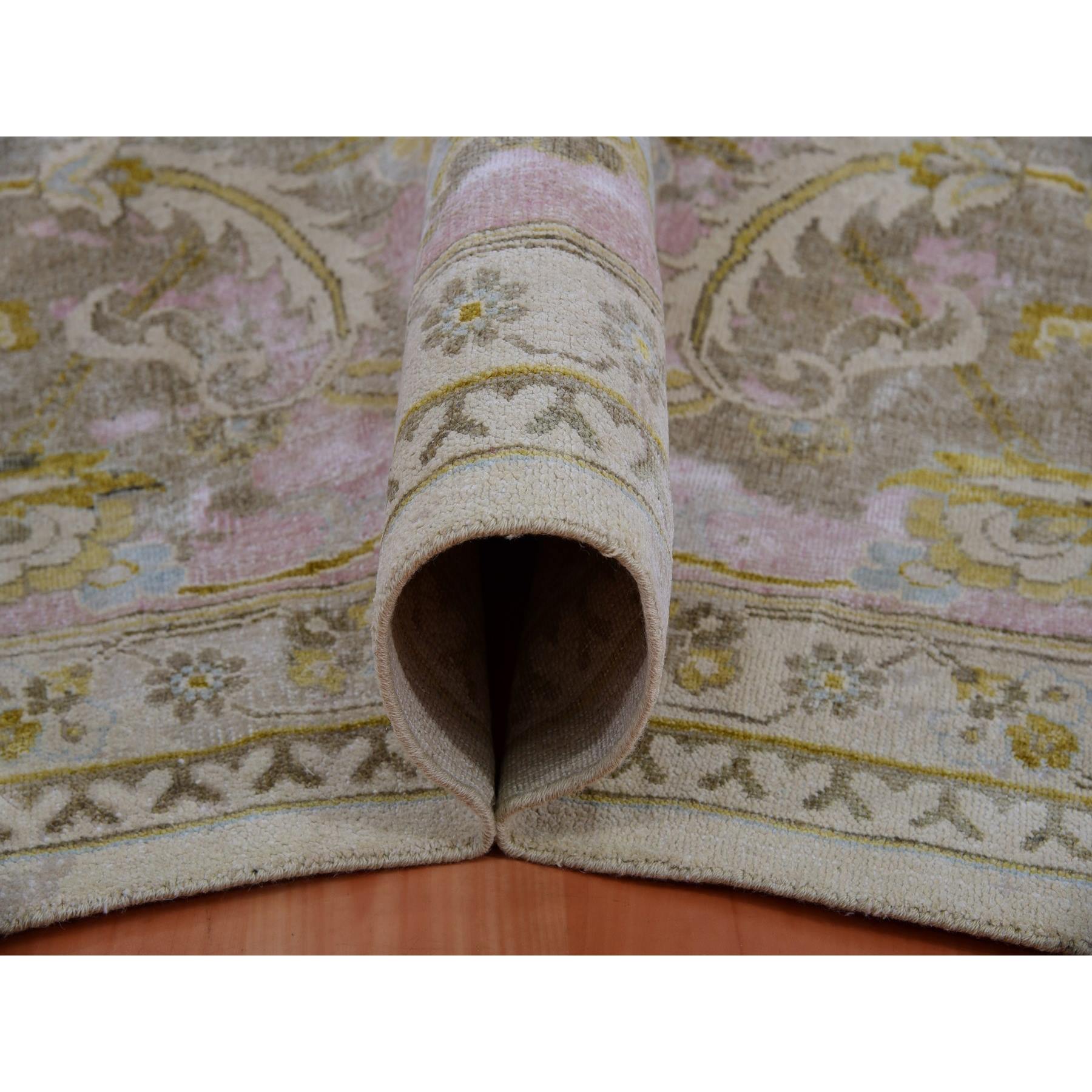 Oushak-And-Peshawar-Hand-Knotted-Rug-377150