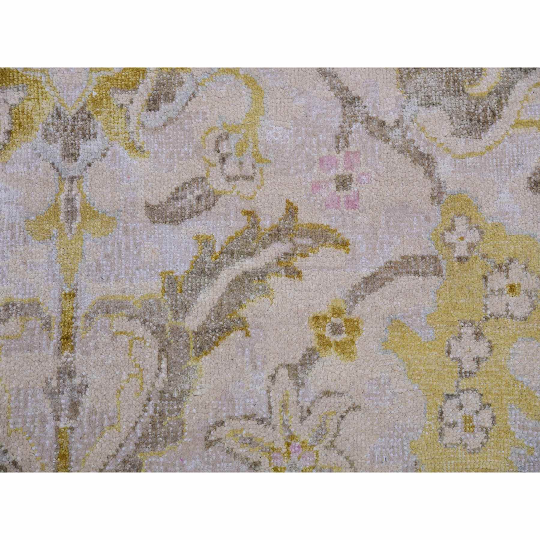 Oushak-And-Peshawar-Hand-Knotted-Rug-377150