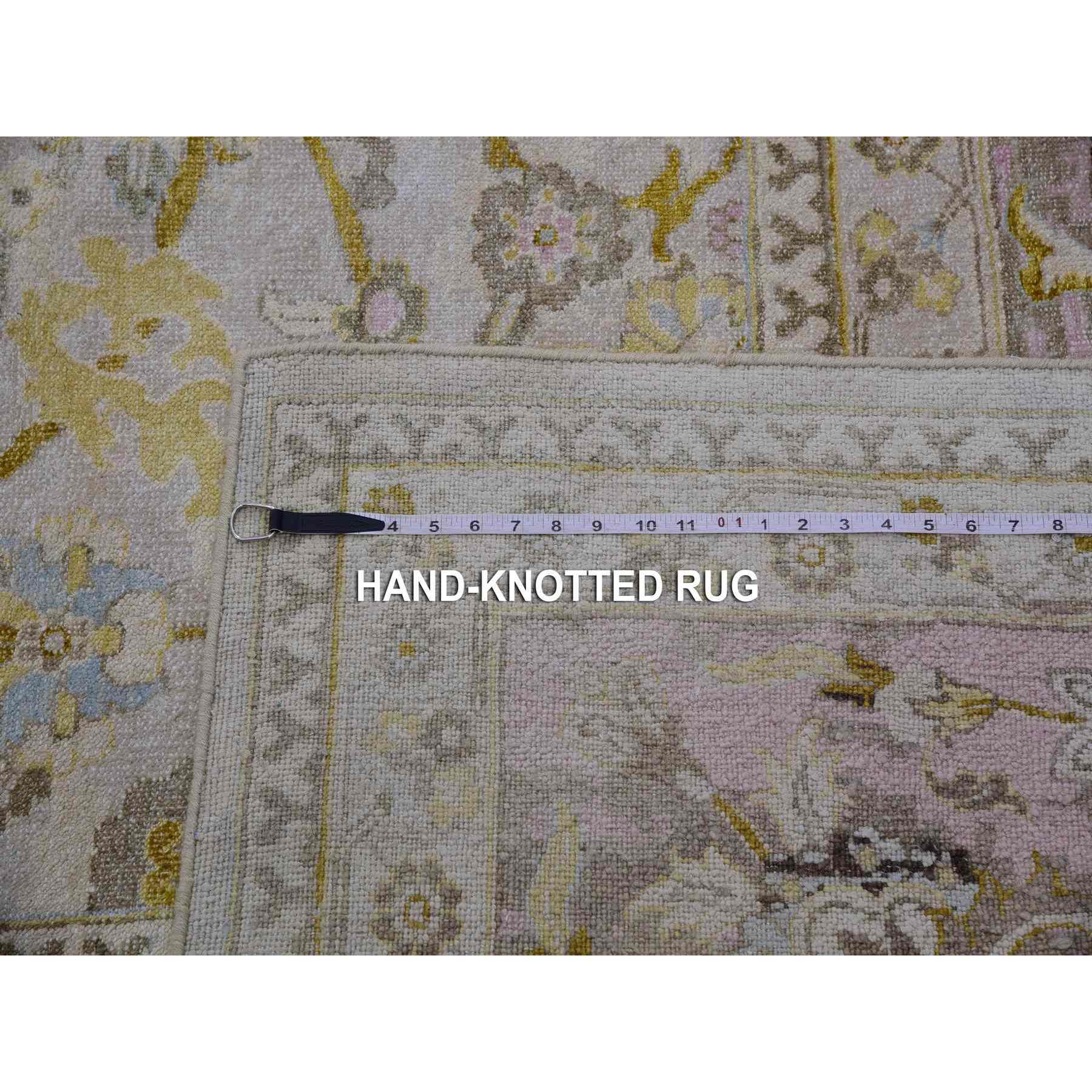 Oushak-And-Peshawar-Hand-Knotted-Rug-377150