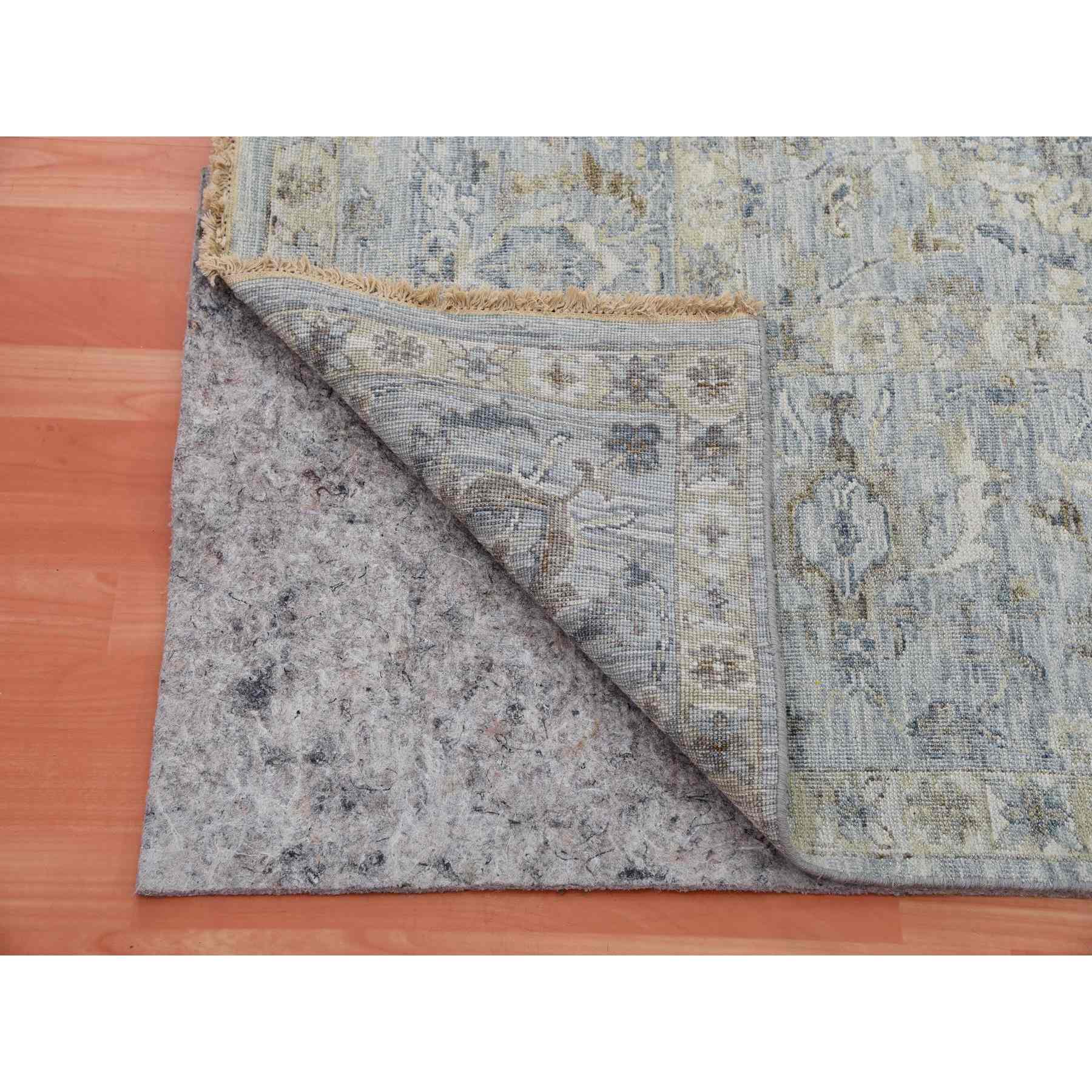 Oushak-And-Peshawar-Hand-Knotted-Rug-377305