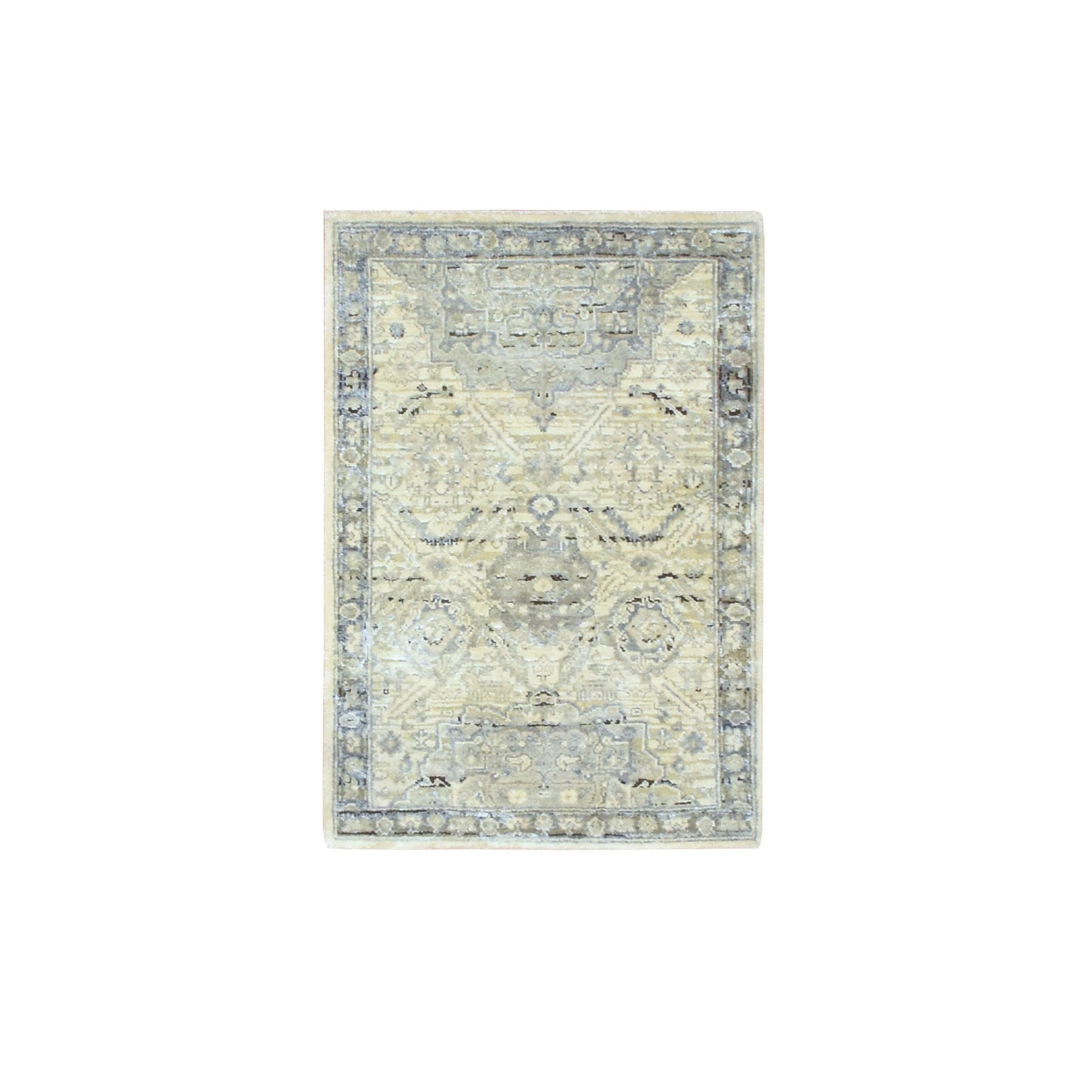 Oushak-And-Peshawar-Hand-Knotted-Rug-377415