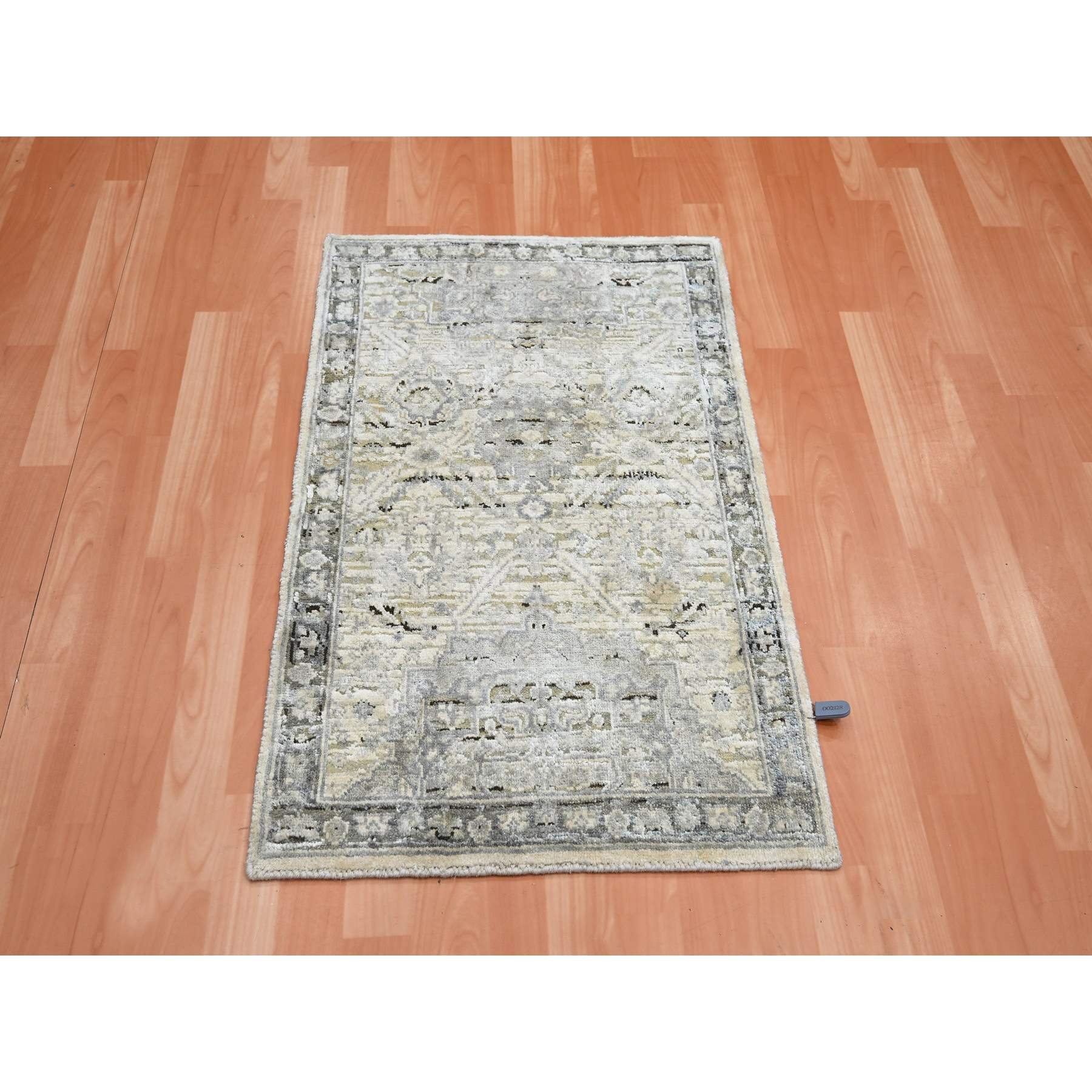 Oushak-And-Peshawar-Hand-Knotted-Rug-377415