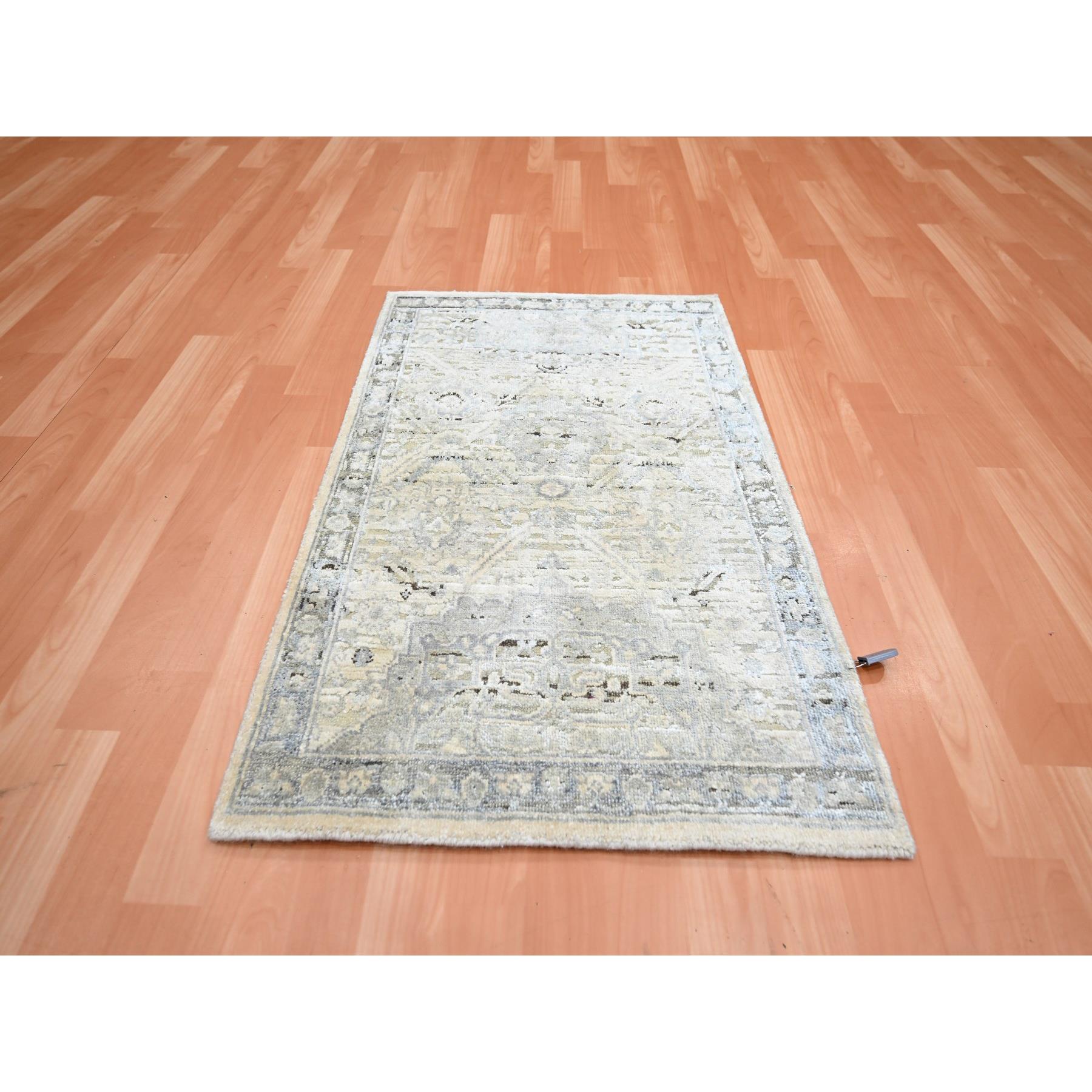 Oushak-And-Peshawar-Hand-Knotted-Rug-377420