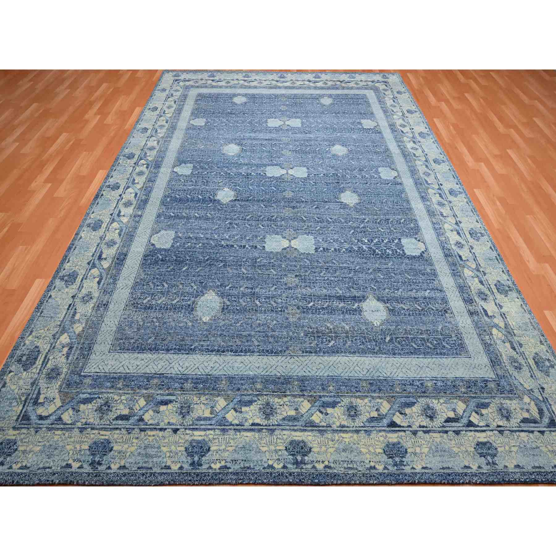 Oushak-And-Peshawar-Hand-Knotted-Rug-377455