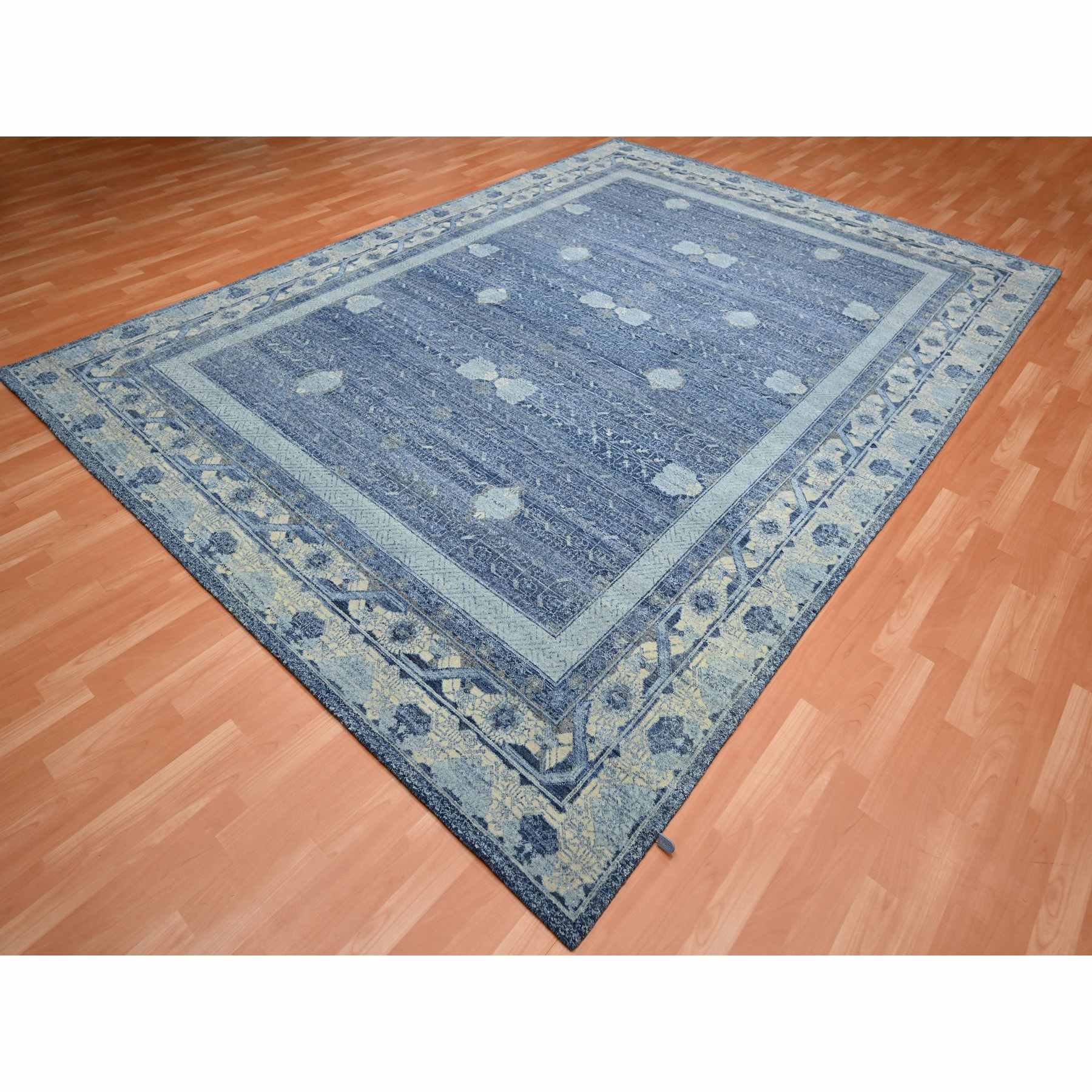 Oushak-And-Peshawar-Hand-Knotted-Rug-377455