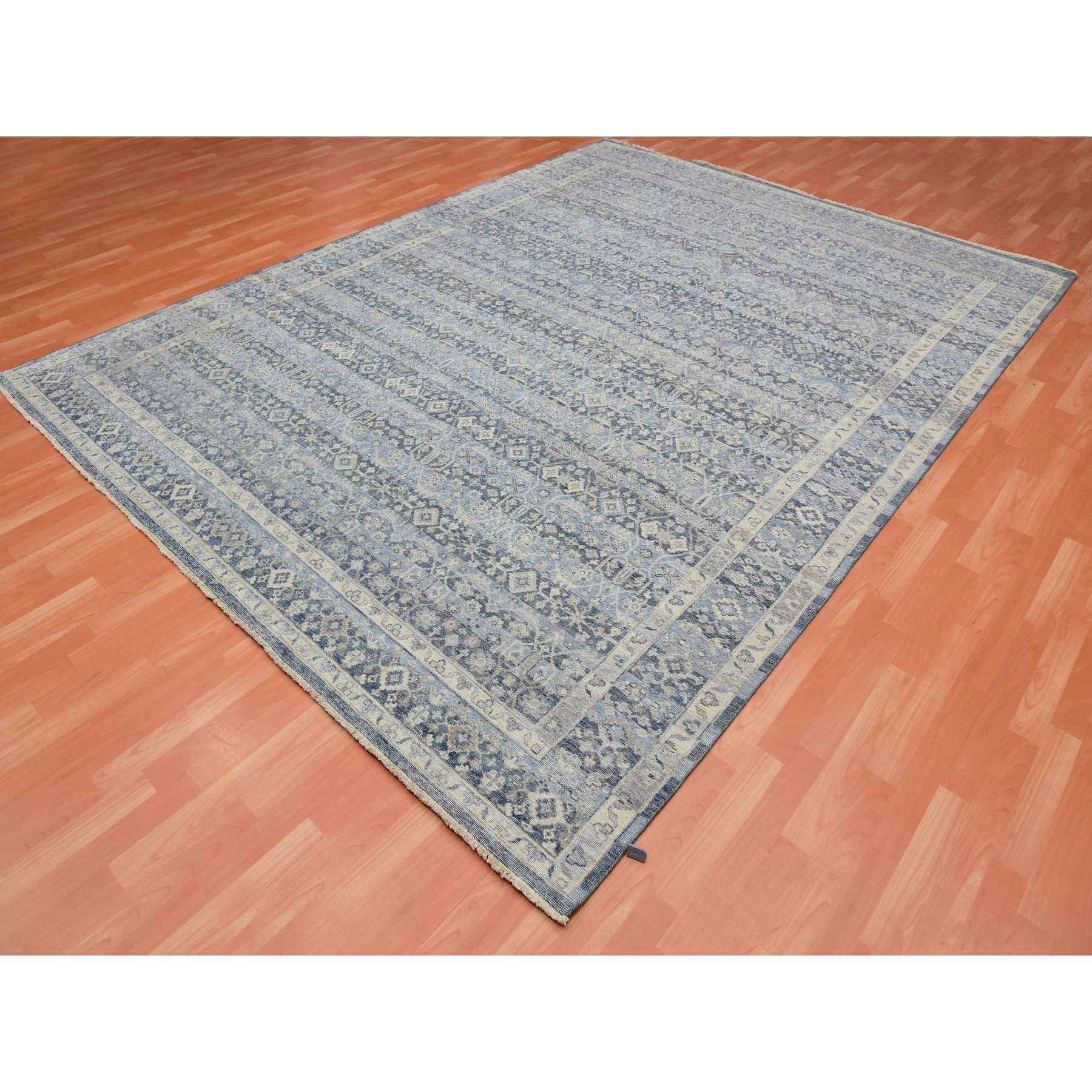 Overdyed-Vintage-Hand-Knotted-Rug-377205