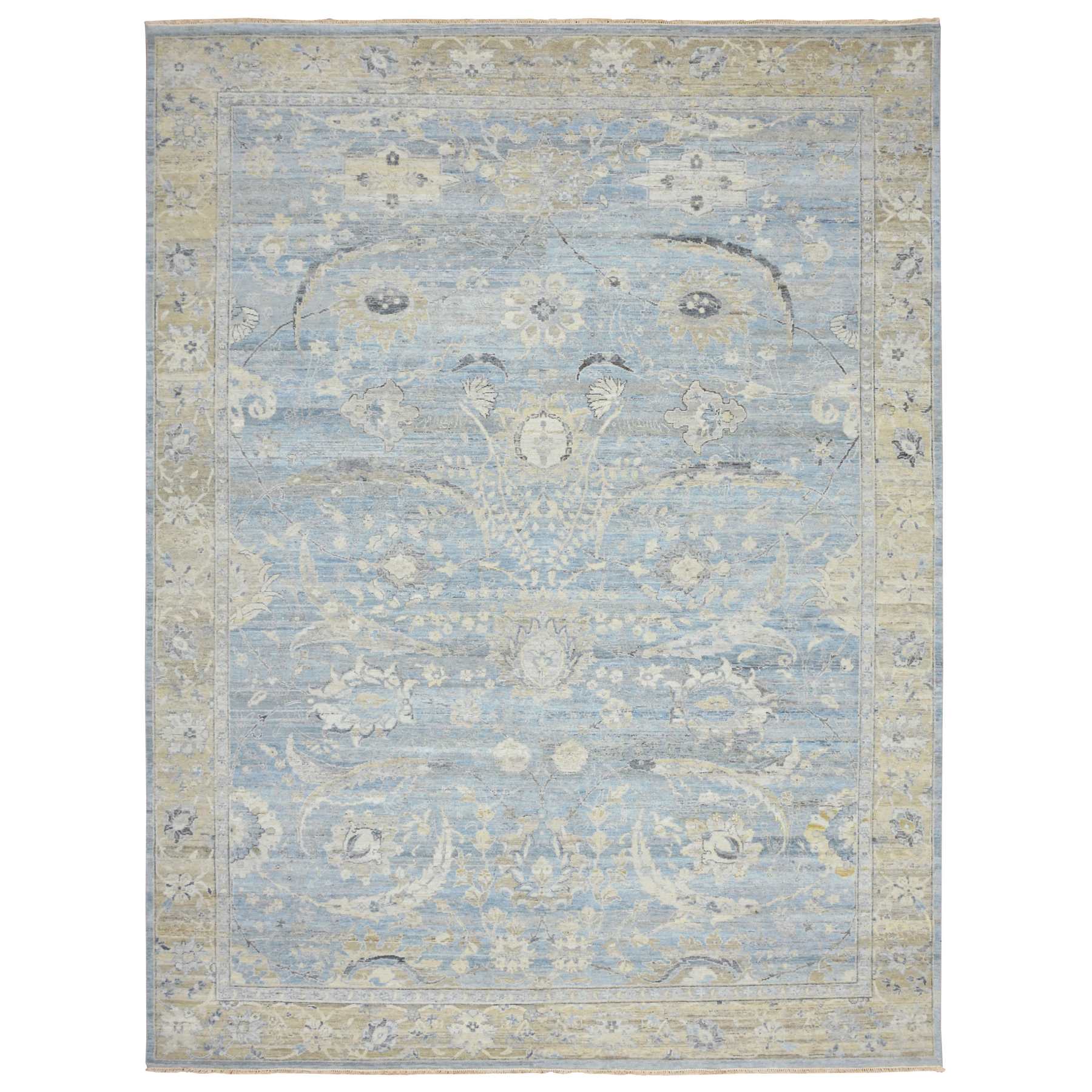 Overdyed-Vintage-Hand-Knotted-Rug-377320