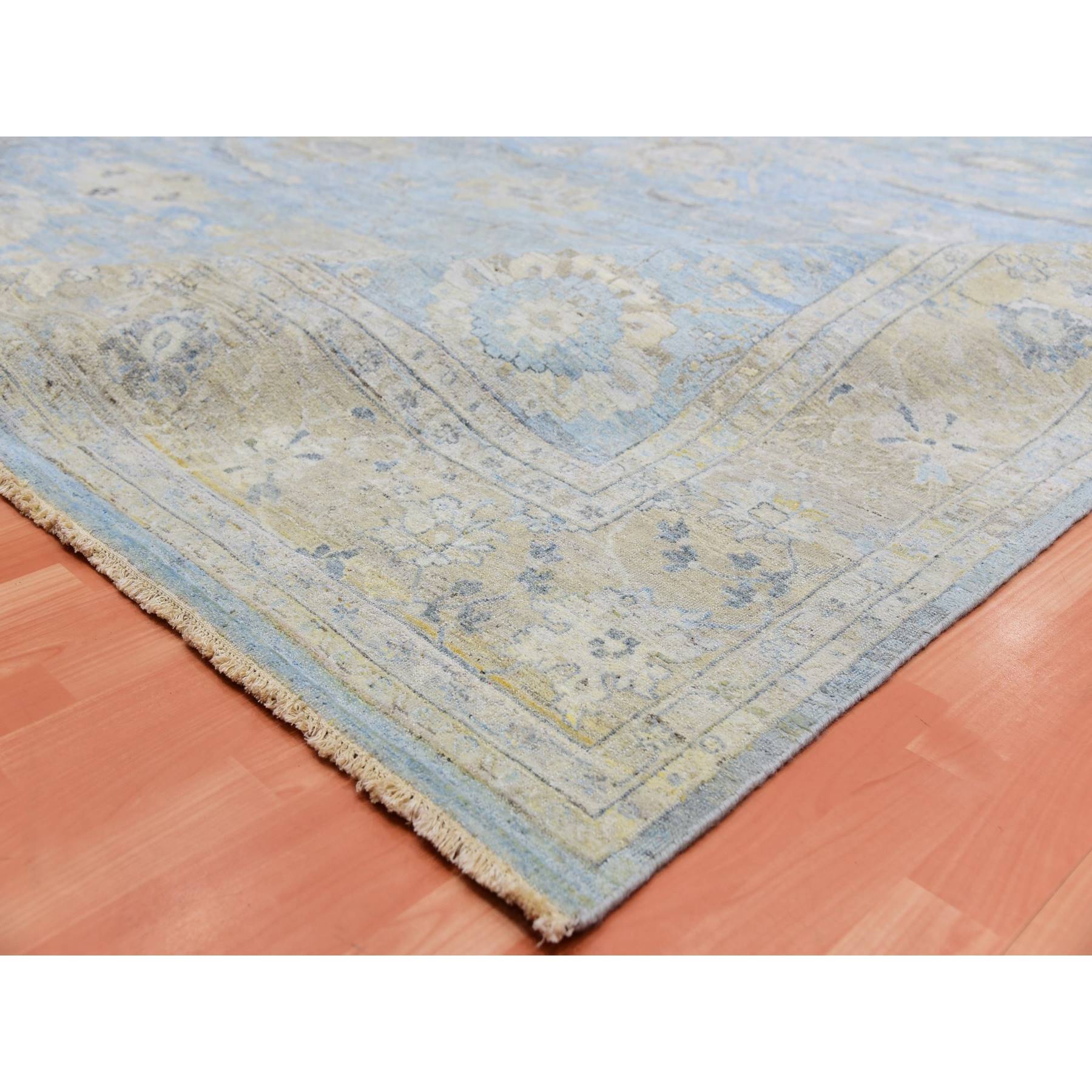 Overdyed-Vintage-Hand-Knotted-Rug-377320