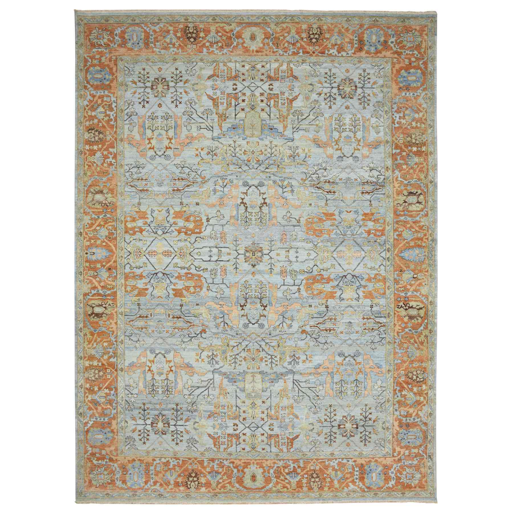 Overdyed-Vintage-Hand-Knotted-Rug-377325