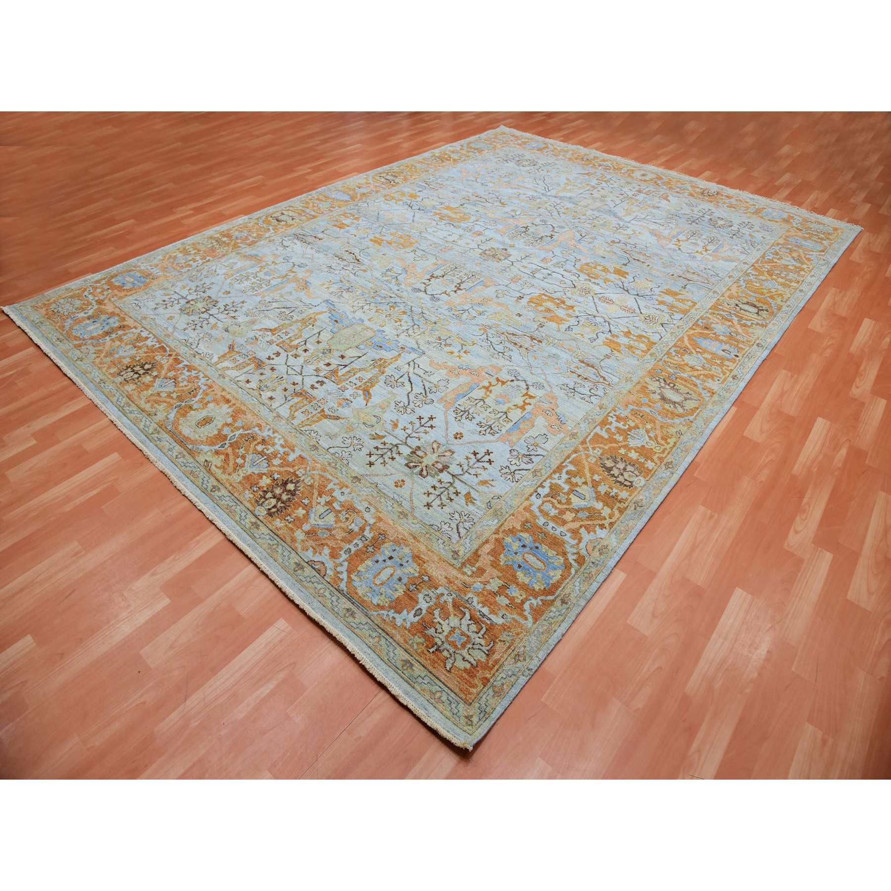 Overdyed-Vintage-Hand-Knotted-Rug-377325