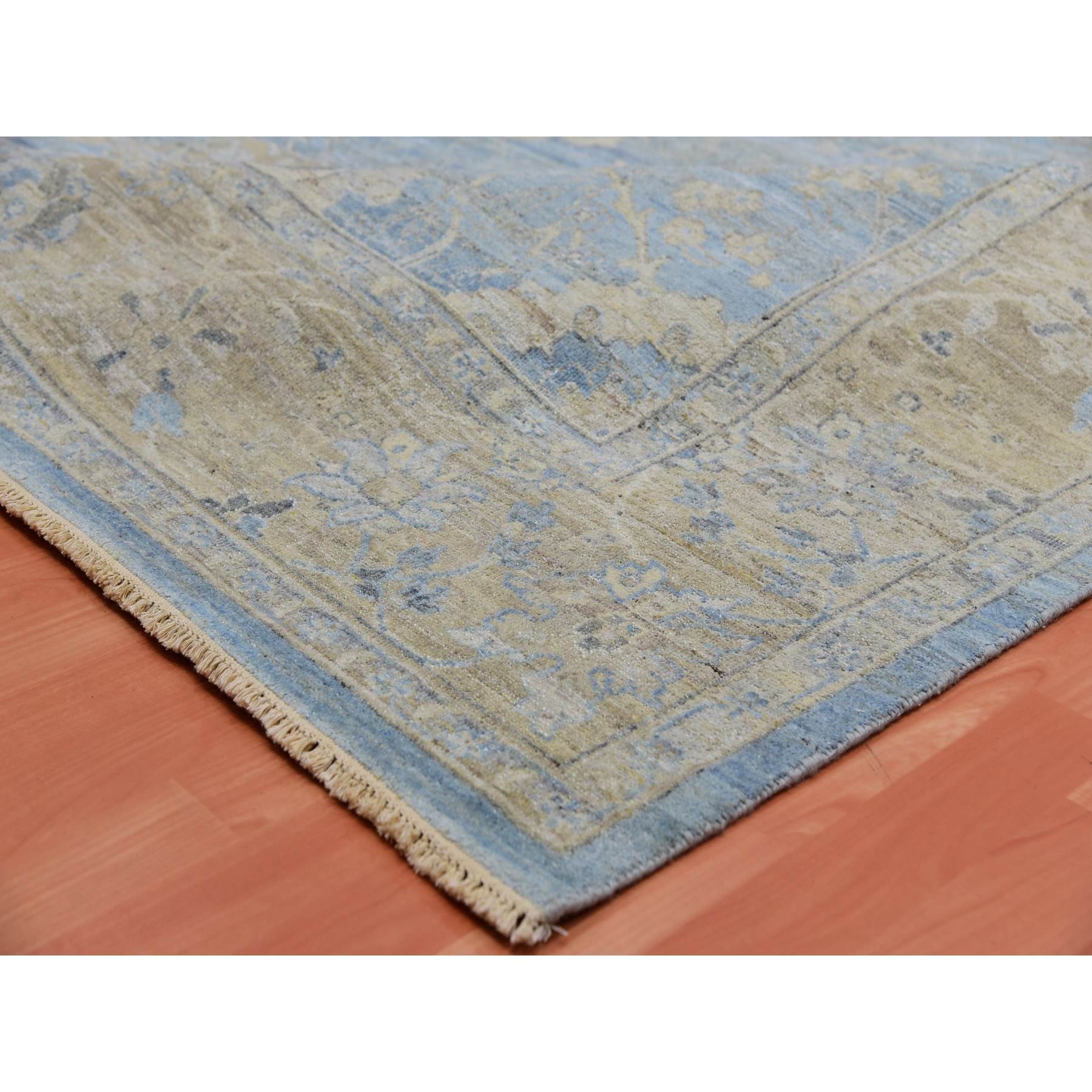 Overdyed-Vintage-Hand-Knotted-Rug-377330