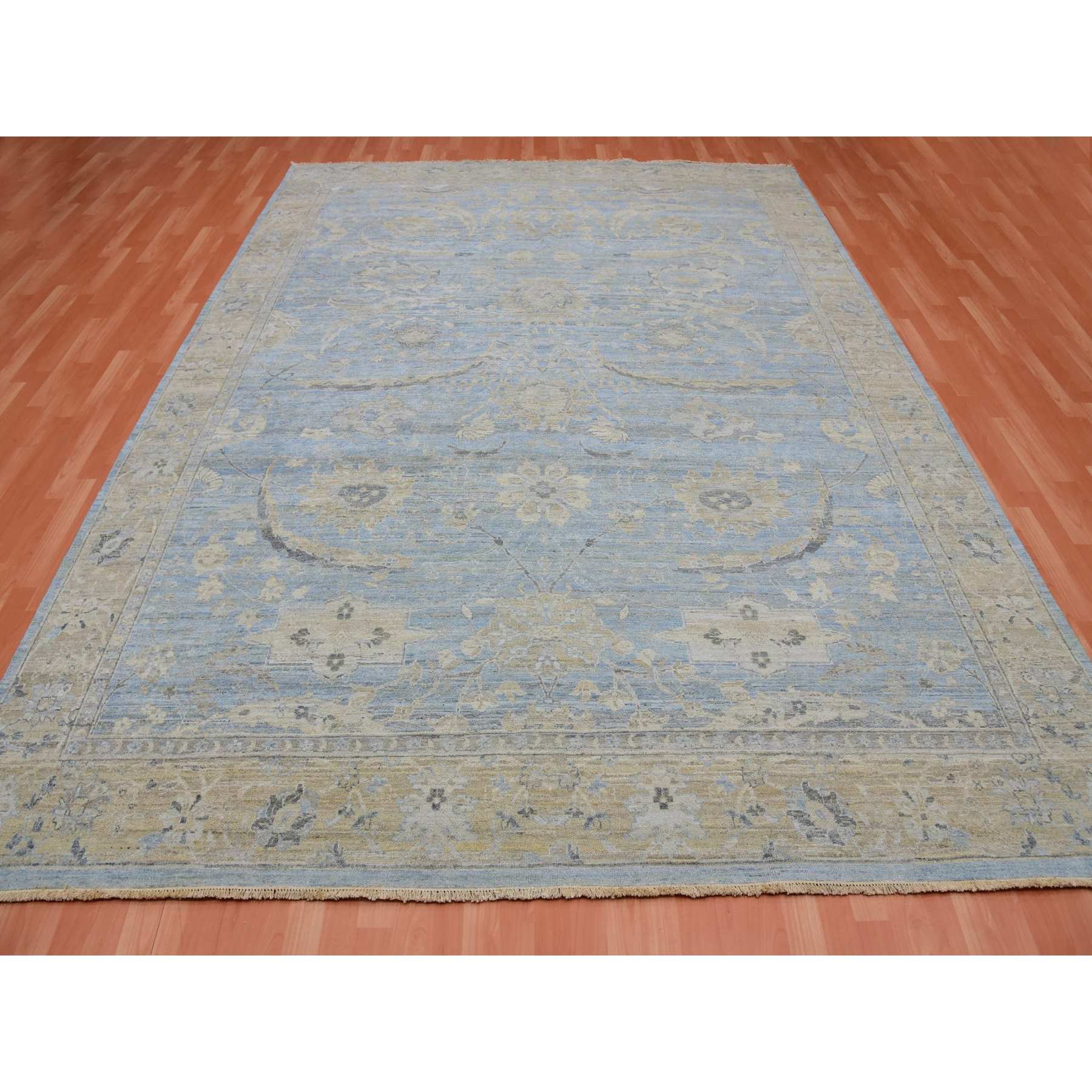 Overdyed-Vintage-Hand-Knotted-Rug-377335